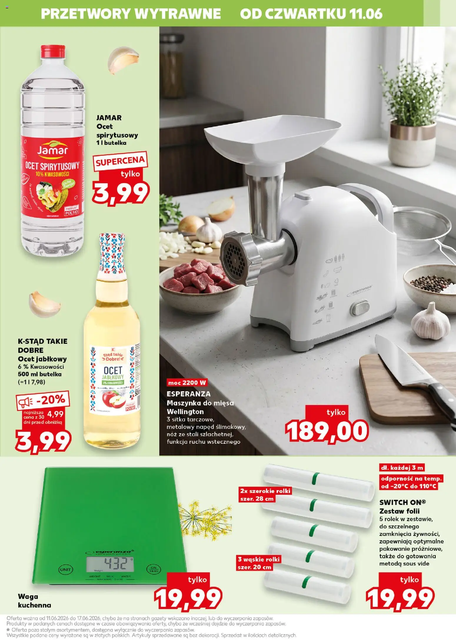 Kaufland Polsko leták - Kochamy przetwory od 11.06.2026 | Strana: 15 | Produkty: Ocet, Sous vide