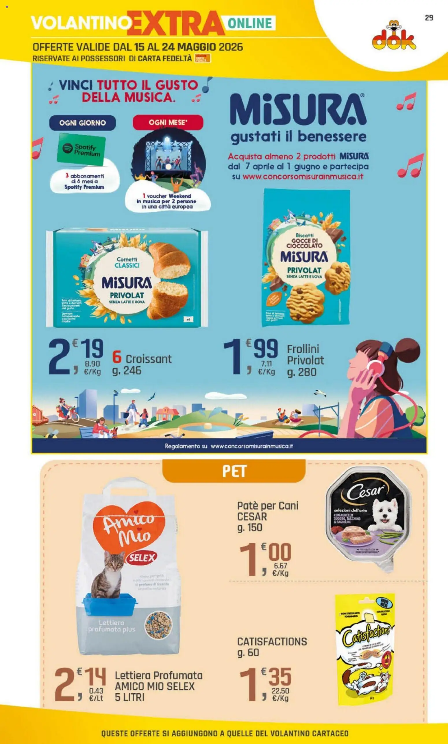 Volantino DOK del 15.05.2026 | Pagina: 29 | Prodotti: Tacchino, Fagiolini, Agnello, Frollini