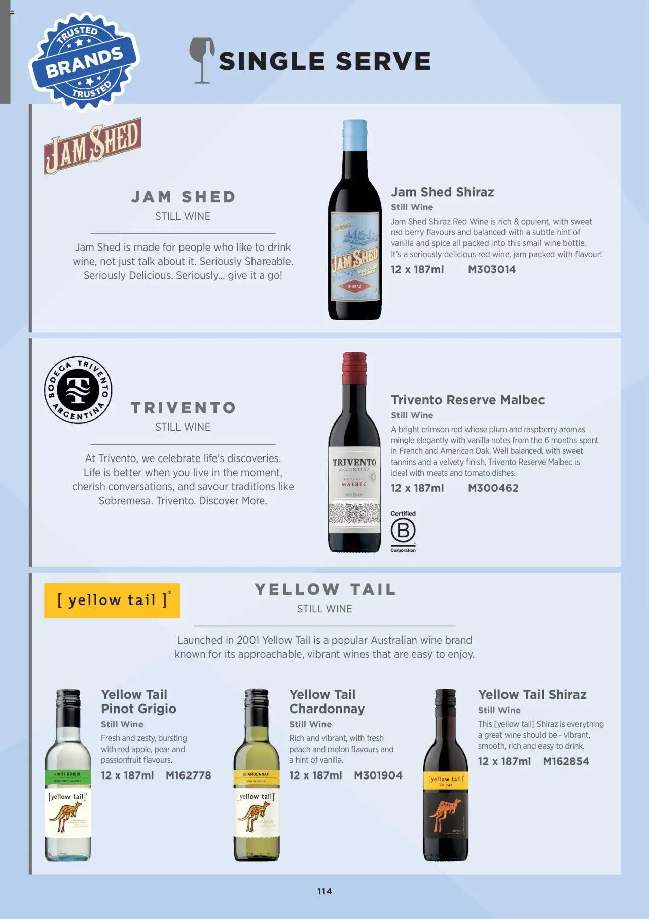 {H1} | Page: 114 | Products: Wine, Melon, Raspberry, Vanilla