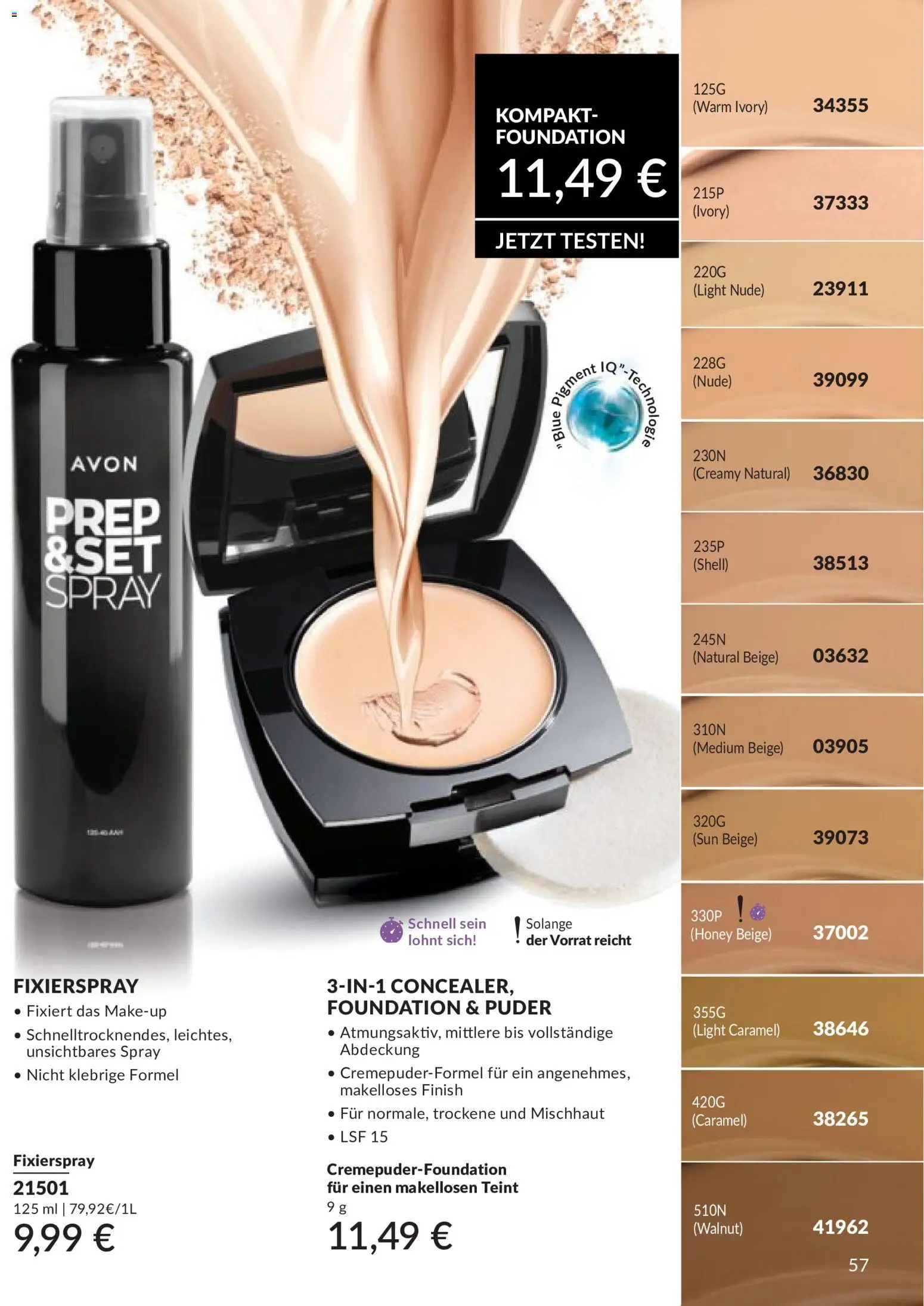 AVON Katalog Mai 2026 – gültig ab 01.05.2026 | Seite: 68 | Produkte: Puder, Finish, Foundation