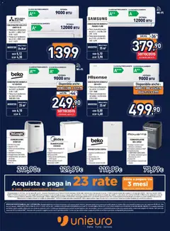 Anteprima del volantino Unieuro volantino valido a partire dal 02/10/2026 | Pagina: 31 | Prodotti: Deumidificatore, Tanica, Condizionatore, Samsung