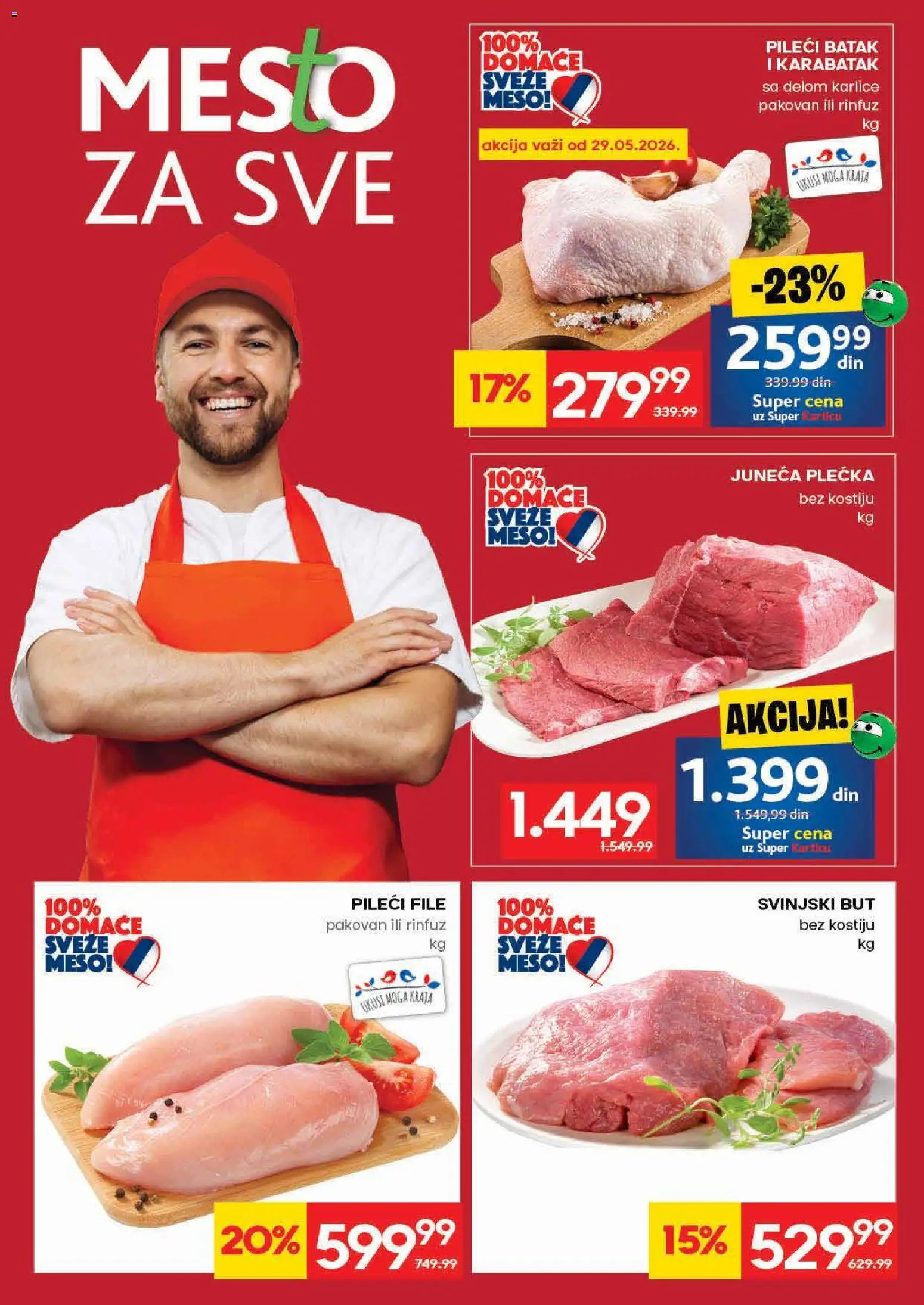 Roda katalog - važi od 28.05.2026 | Strana: 4 | Proizvode: Pileći file, Pileći batak, Svinjski but