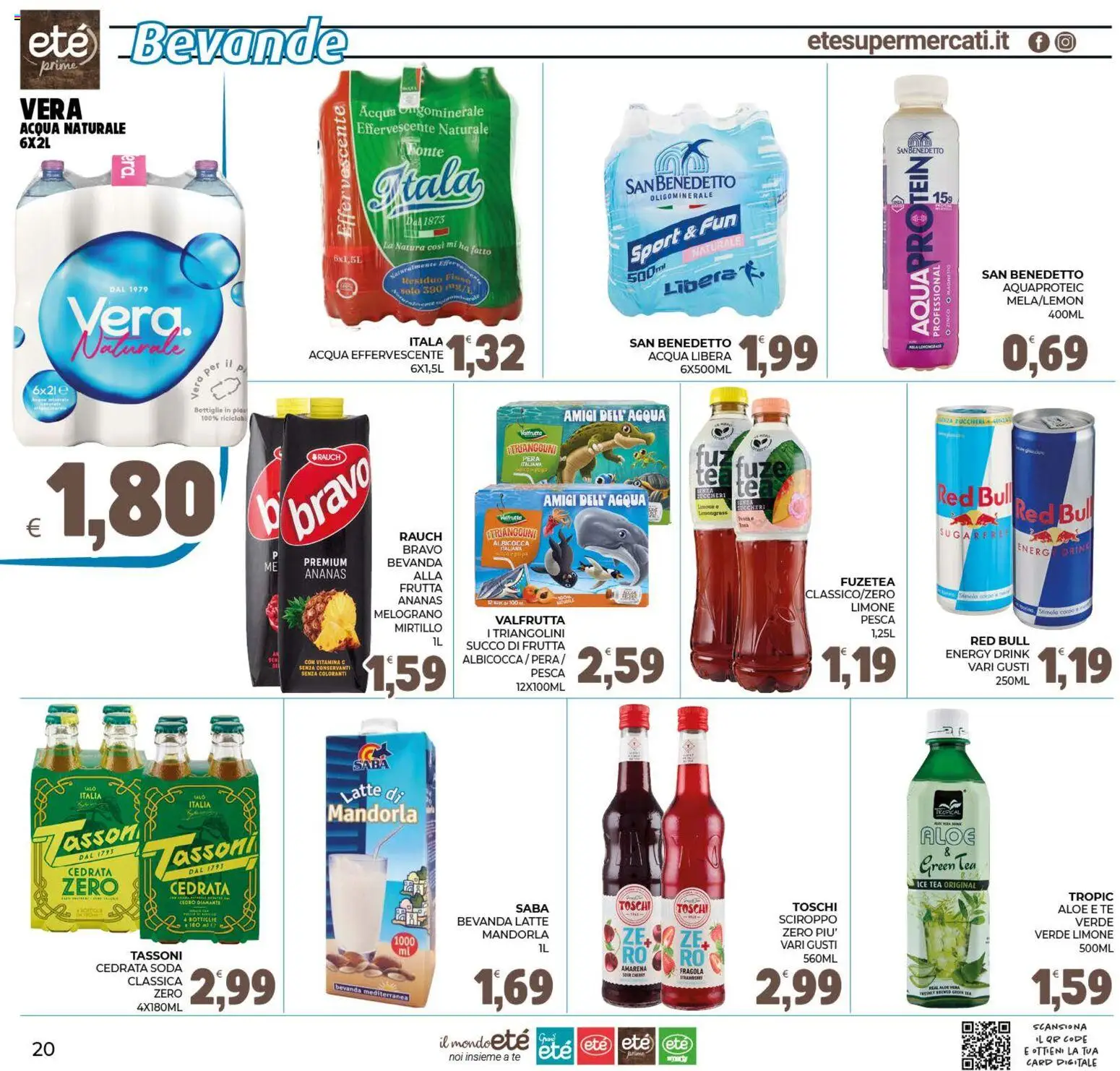 Volantino Eté del 07/08/2026 | Pagina: 20 | Prodotti: Succo, Frutta, Latte, Pera