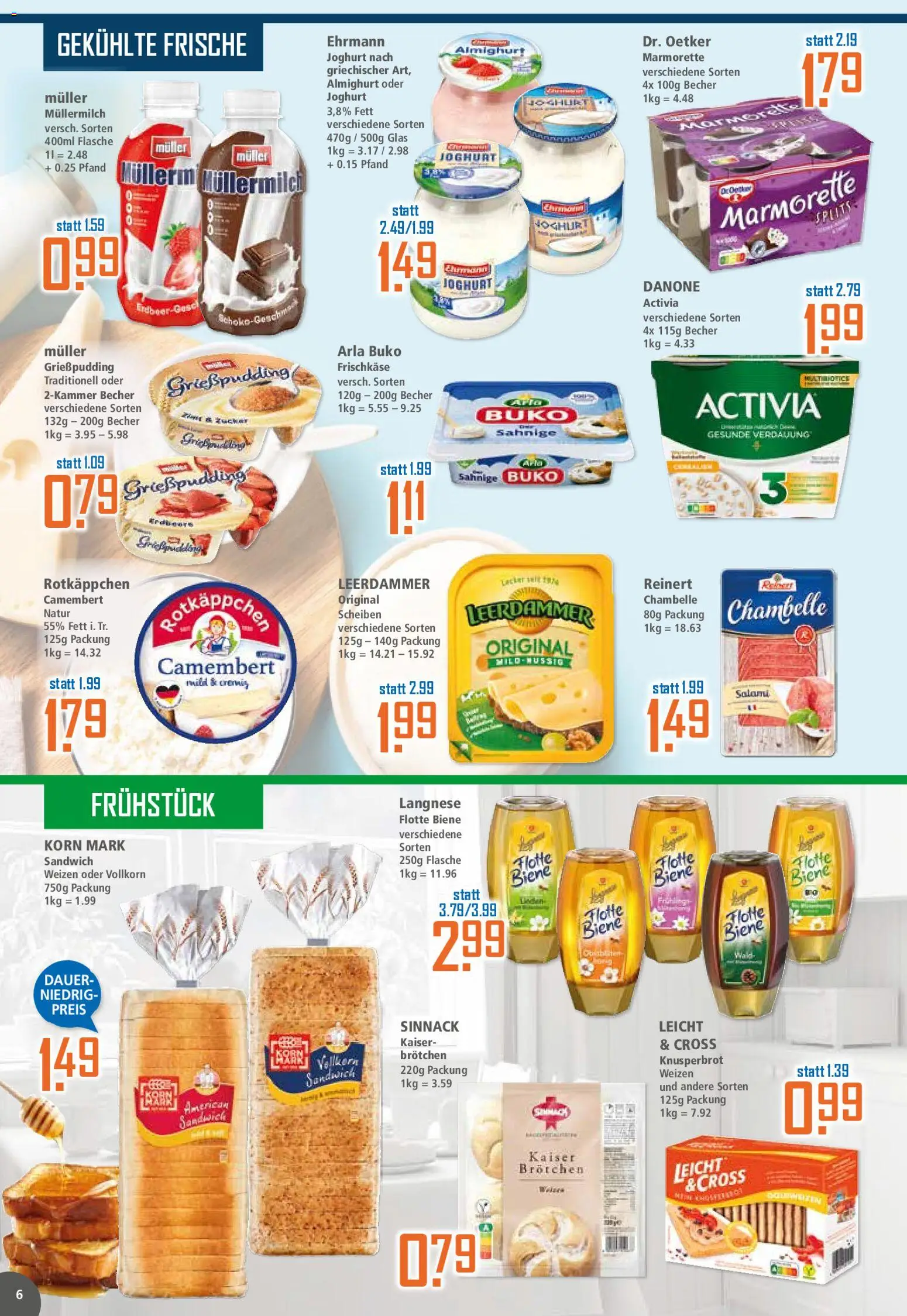 Klaas & Kock Prospekt 	 – gültig ab 11.05.2026 | Seite: 6 | Produkte: Activia, Joghurt, Arla buko, Müllermilch