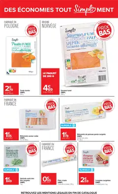 Carrefour - Prévisualisation de Carrefour Tout simplement valide à partir de 01.06.2026 | Page: 4 | Produits: Saumon fumé, Truite fumée, Haricots verts, Lasagnes
