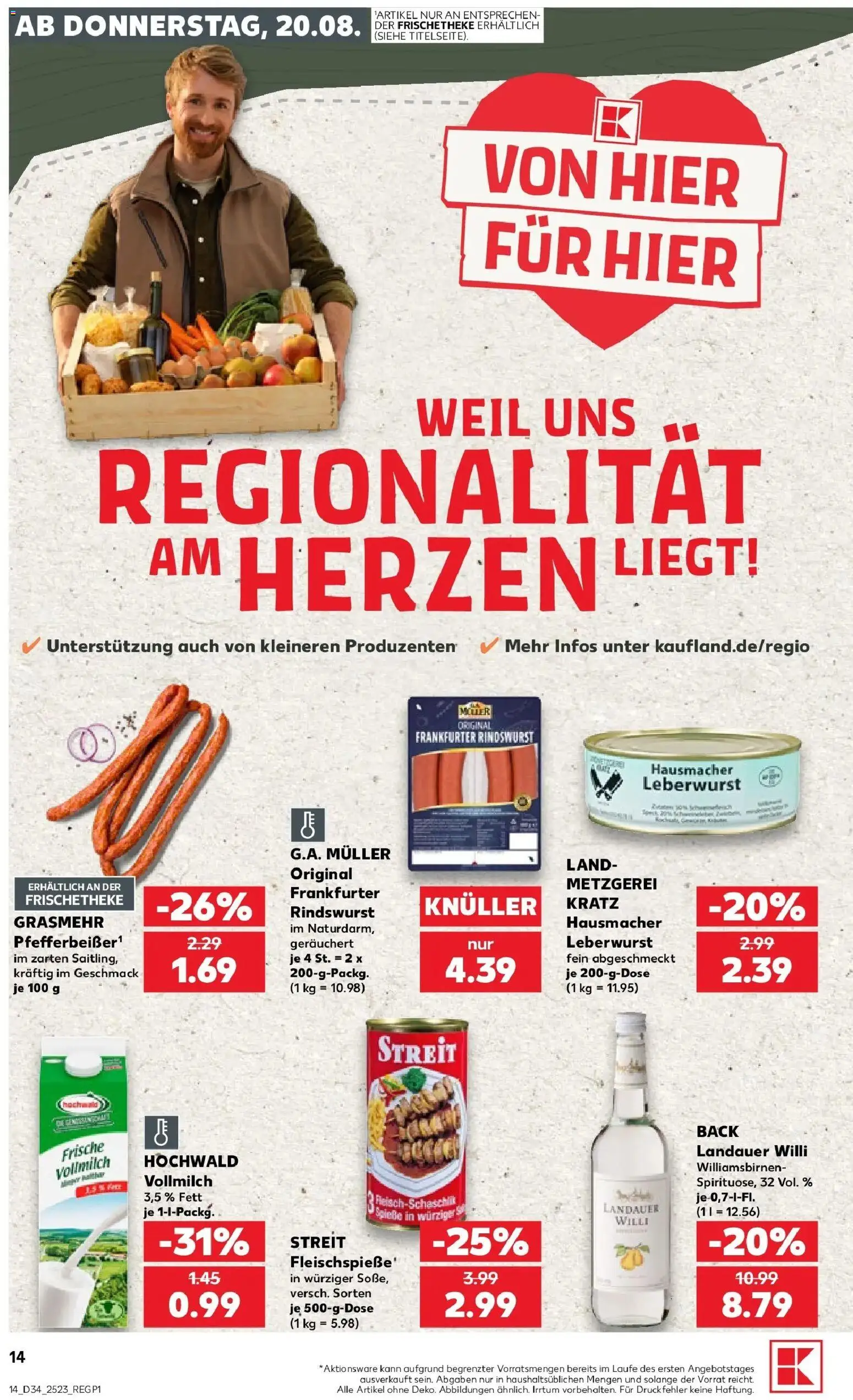 Prospekt Kaufland ab 20.08.2026 » Angebote Online zum Blättern | Seite: 14