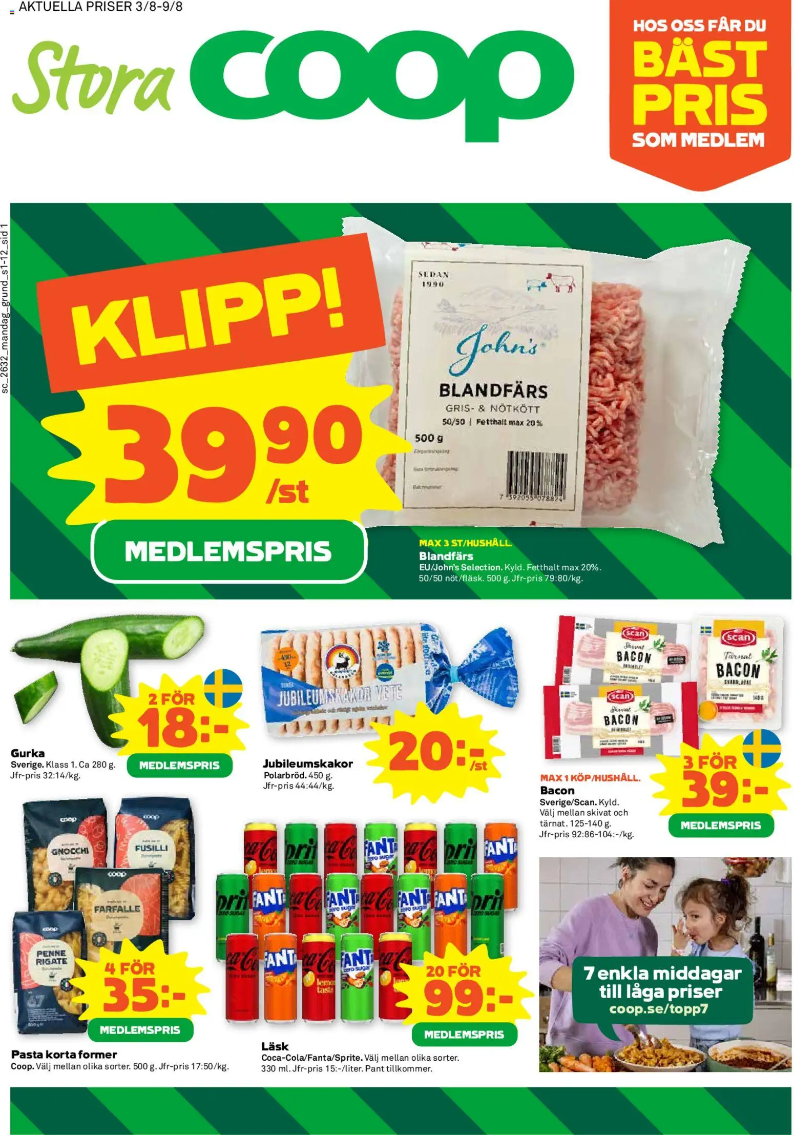 Stora Coop reklamblad aktuell från 03/08/2026 | Sida: 1