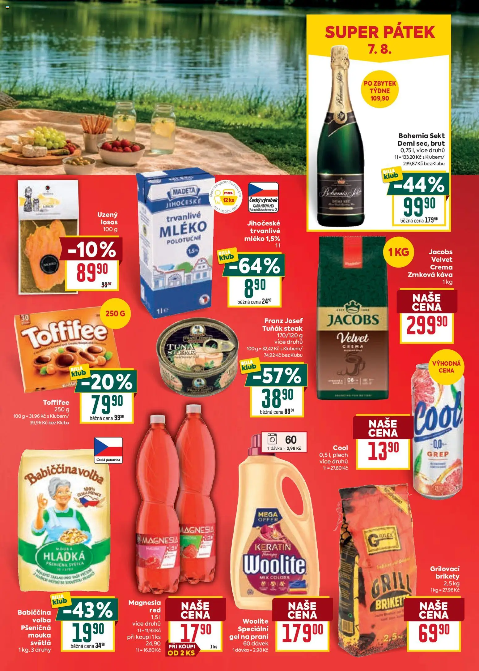 Billa Velký leták od 05.08.2026 | Strana: 29 | Produkty: Tuňák, Grep, Woolite, Zrnková káva