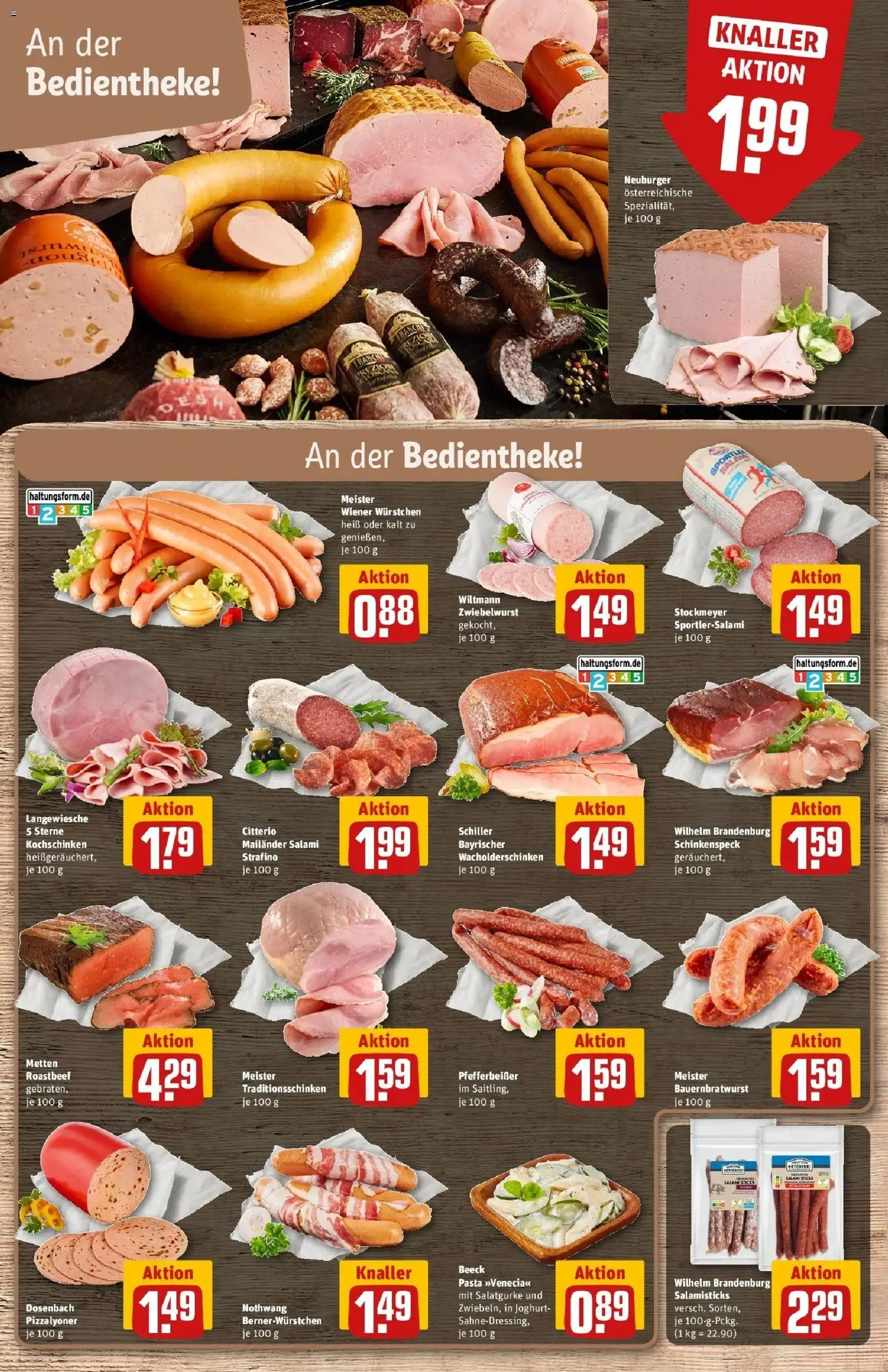 Rewe Prospekt Heppenheim – gültig ab 27.07.2026 | Seite: 12 | Produkte: Wiener wurstchen, Joghurt, Pasta, Salami