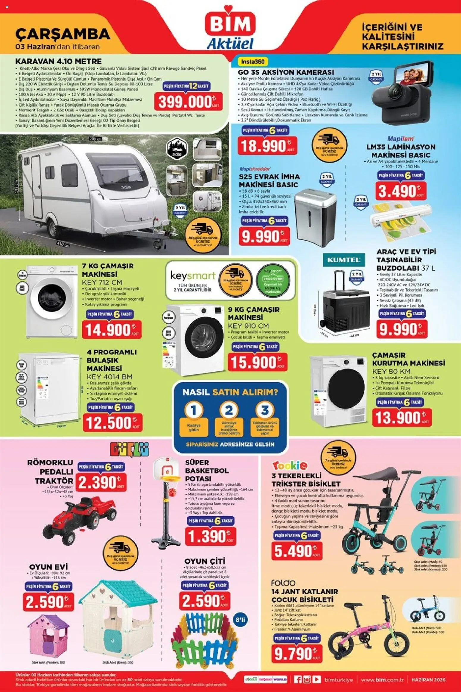 BİM - Katalog Çarşamba - 03.06.2026 tarihinden itibaren geçerlidir | Sayfa: 1