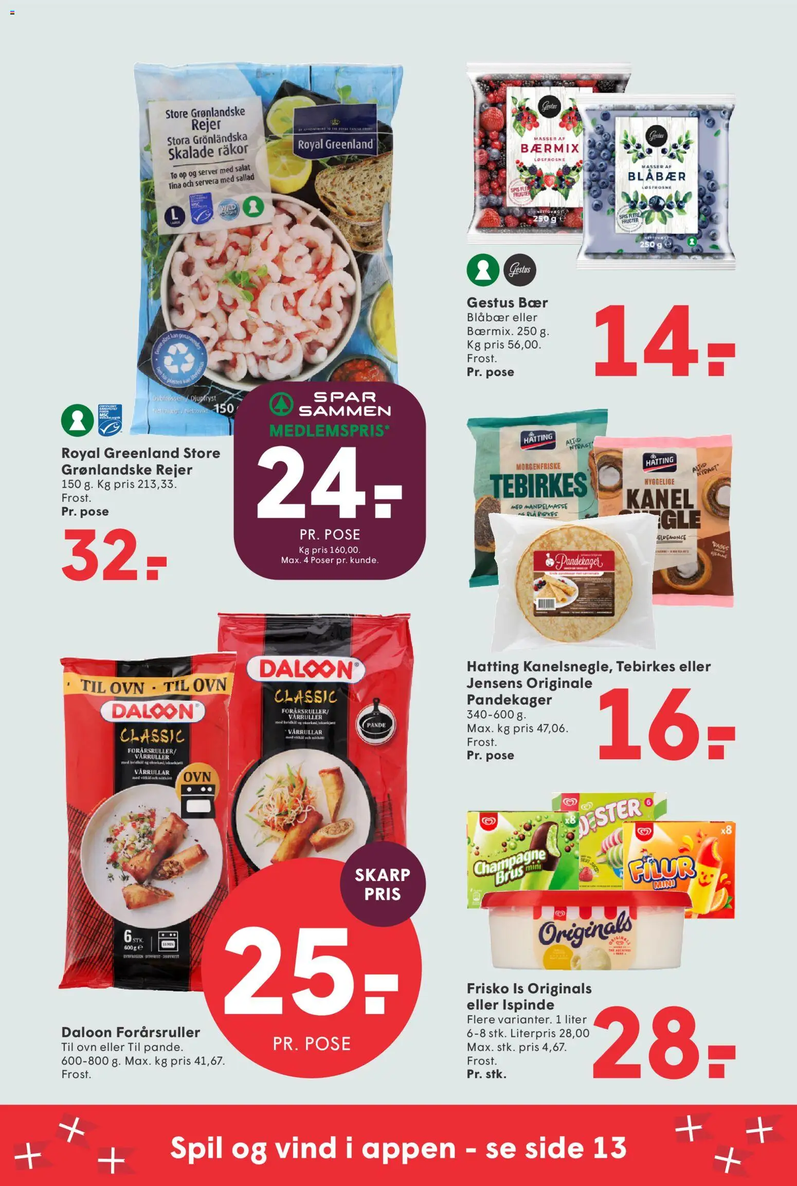 Spar tilbudsavis – gyldig fra 18/09/2026 | Side: 16 | Produkter: Salat, Is, Spil, Ovn