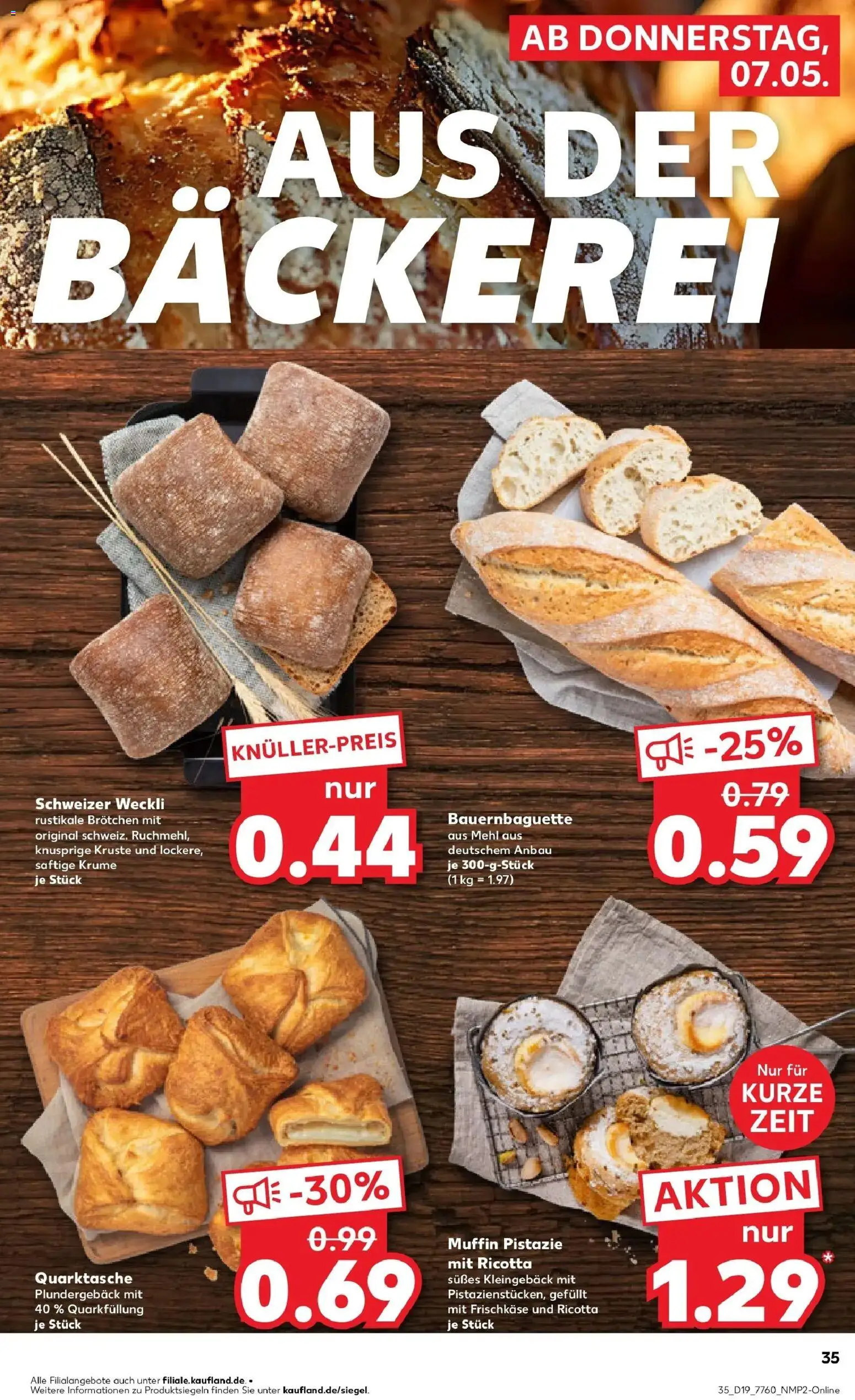 Prospekt Kaufland ab 04.05.2026 » Angebote Online zum Blättern | Seite: 40 | Produkte: Bäckerei, Mehl, Frischkase
