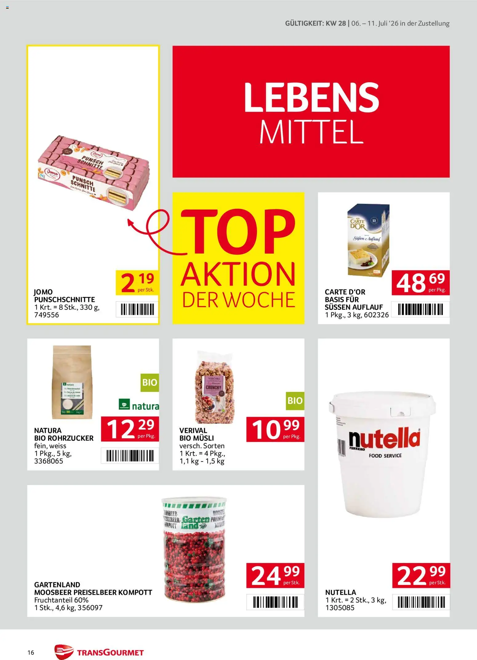Transgourmet Zustellaktion gültig ab 06.07.2026 | Seite: 16