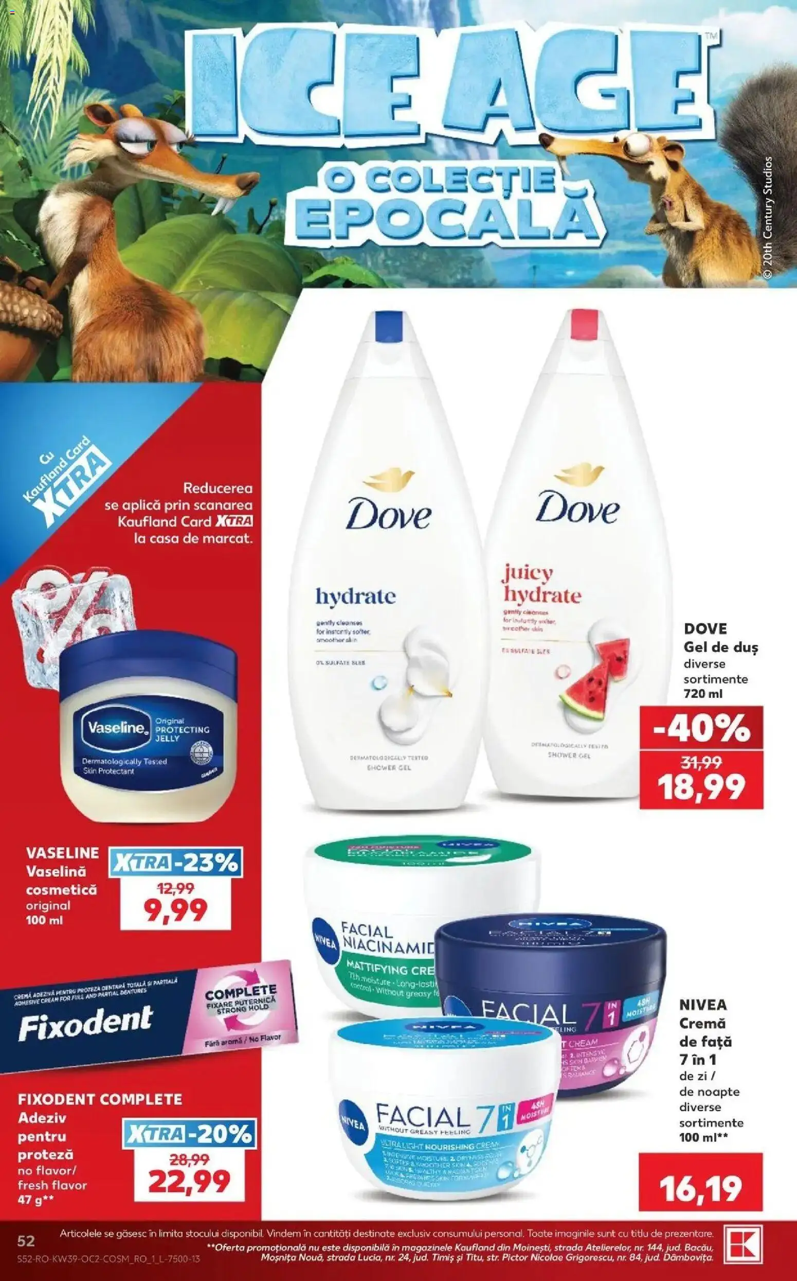 Kaufland Viseu de Sus 23.09.2026 - Revista si Oferta | Pagină: 52 | Produse: Nivea, Aplică, Gel de duș, Adeziv