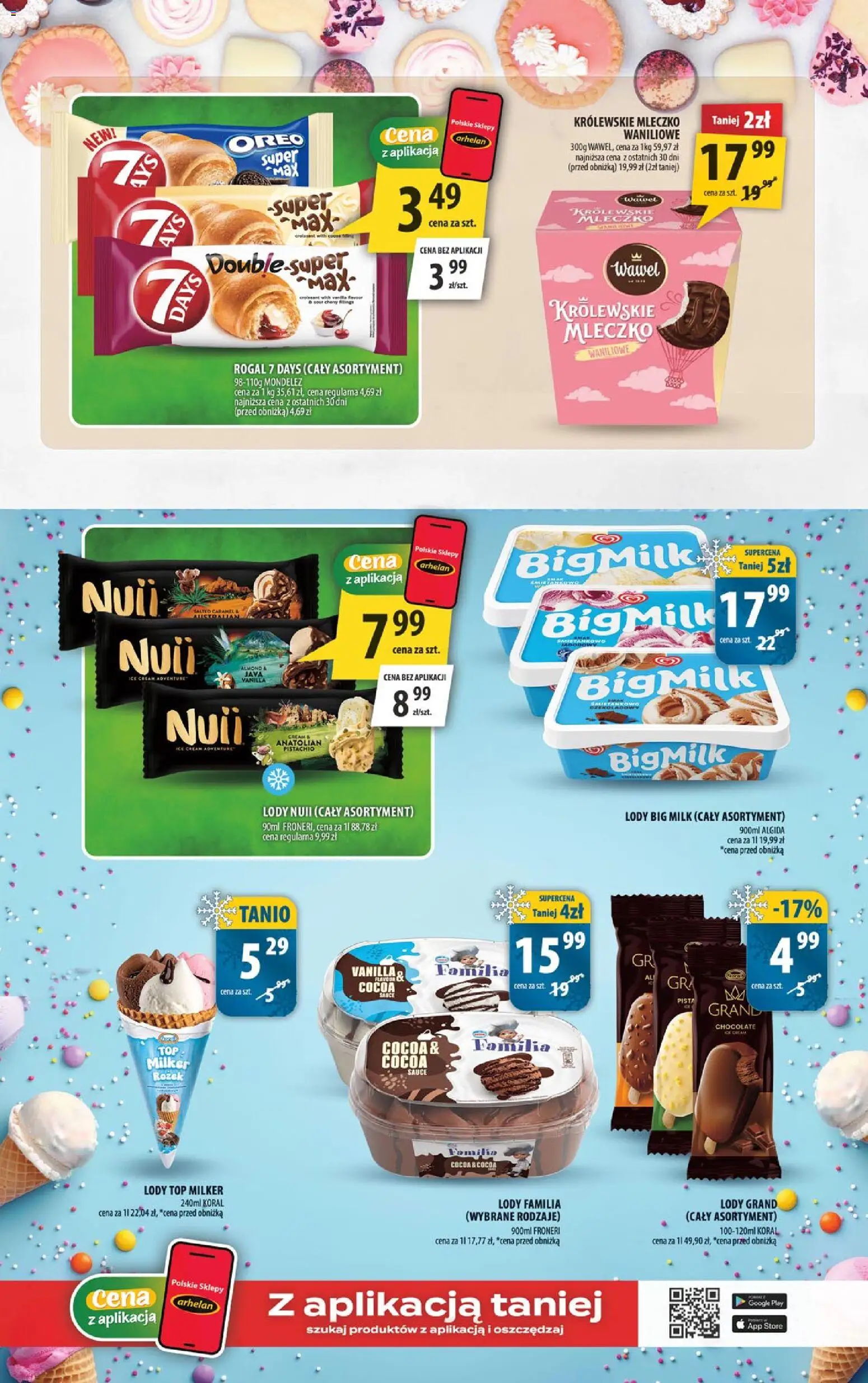Arhelan gazetka od 11.09.2026 | Strona: 11 | Produkty: Croissant, Królewskie Mleczko, Lody nuii, Lody Big Milk