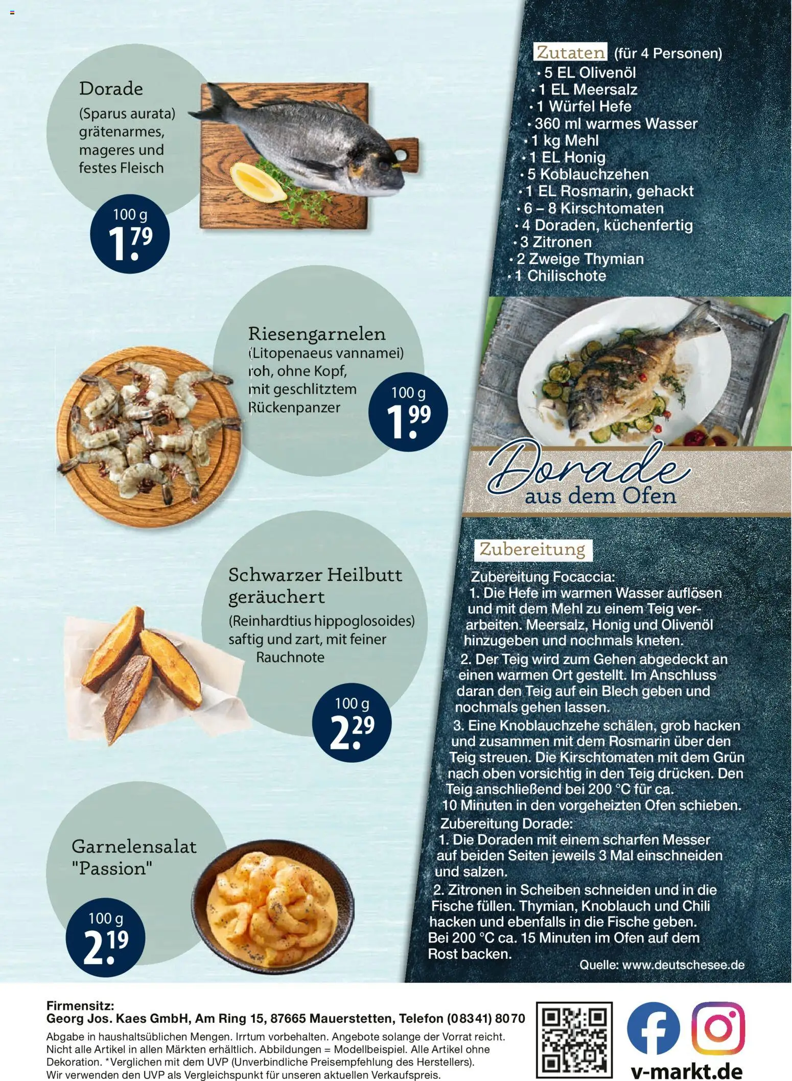 V-Markt Fischangebote München – gültig ab 11.06.2026 | Seite: 2 | Produkte: Dorade, Mehl, Knoblauch, Fleisch