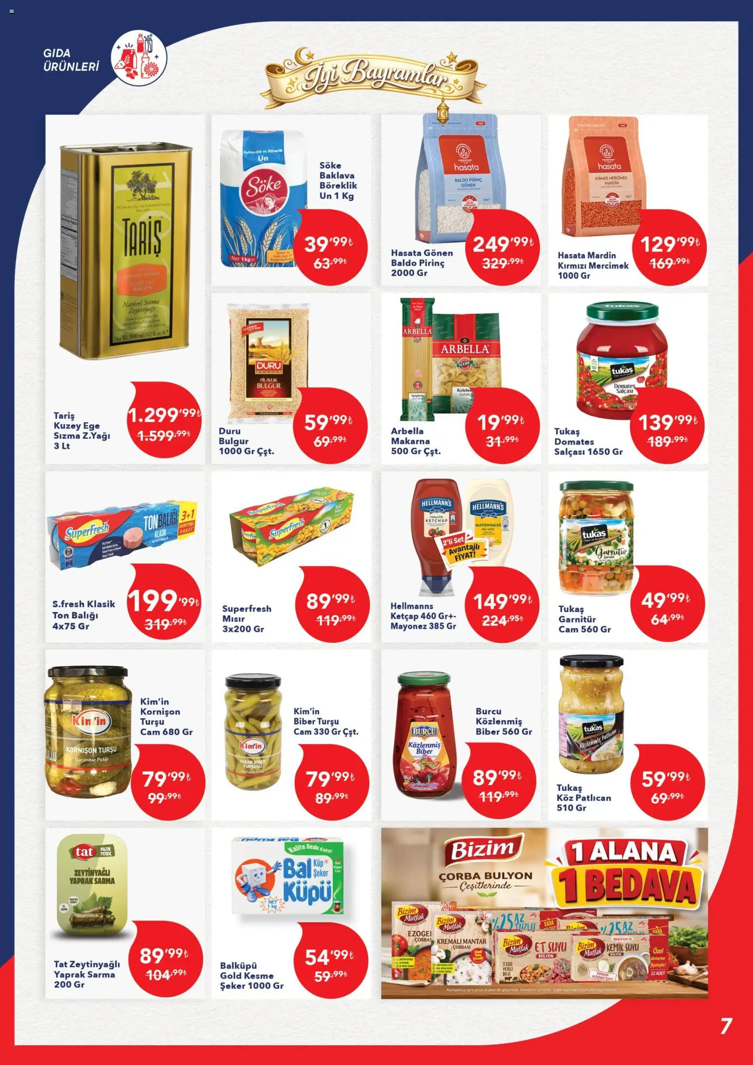 Kim Market Katalog - Marmara Insert - 18.05.2026 tarihinden itibaren geçerlidir | Sayfa: 7 | Ürünler: Pirinç, Mayonez, Patlıcan, Klementiinit