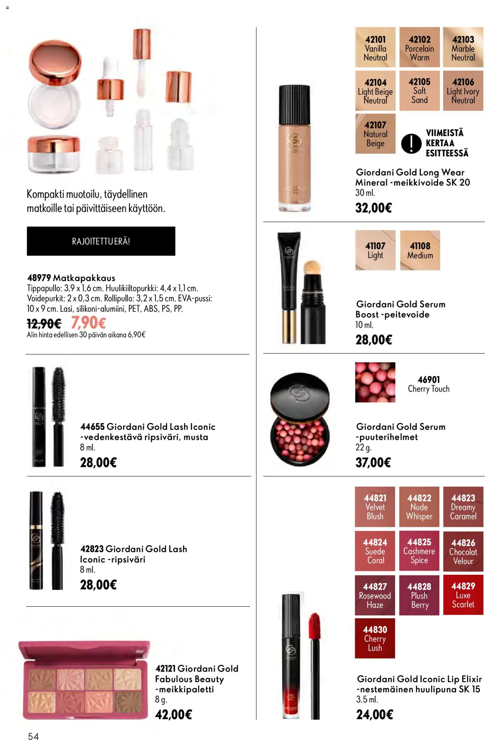Oriflame - Esite 11 – voimassa 05/08/2026 alkaen | Sivu: 54 | Tuotteet: Peitevoide, Ripsiväri, Huulipuna