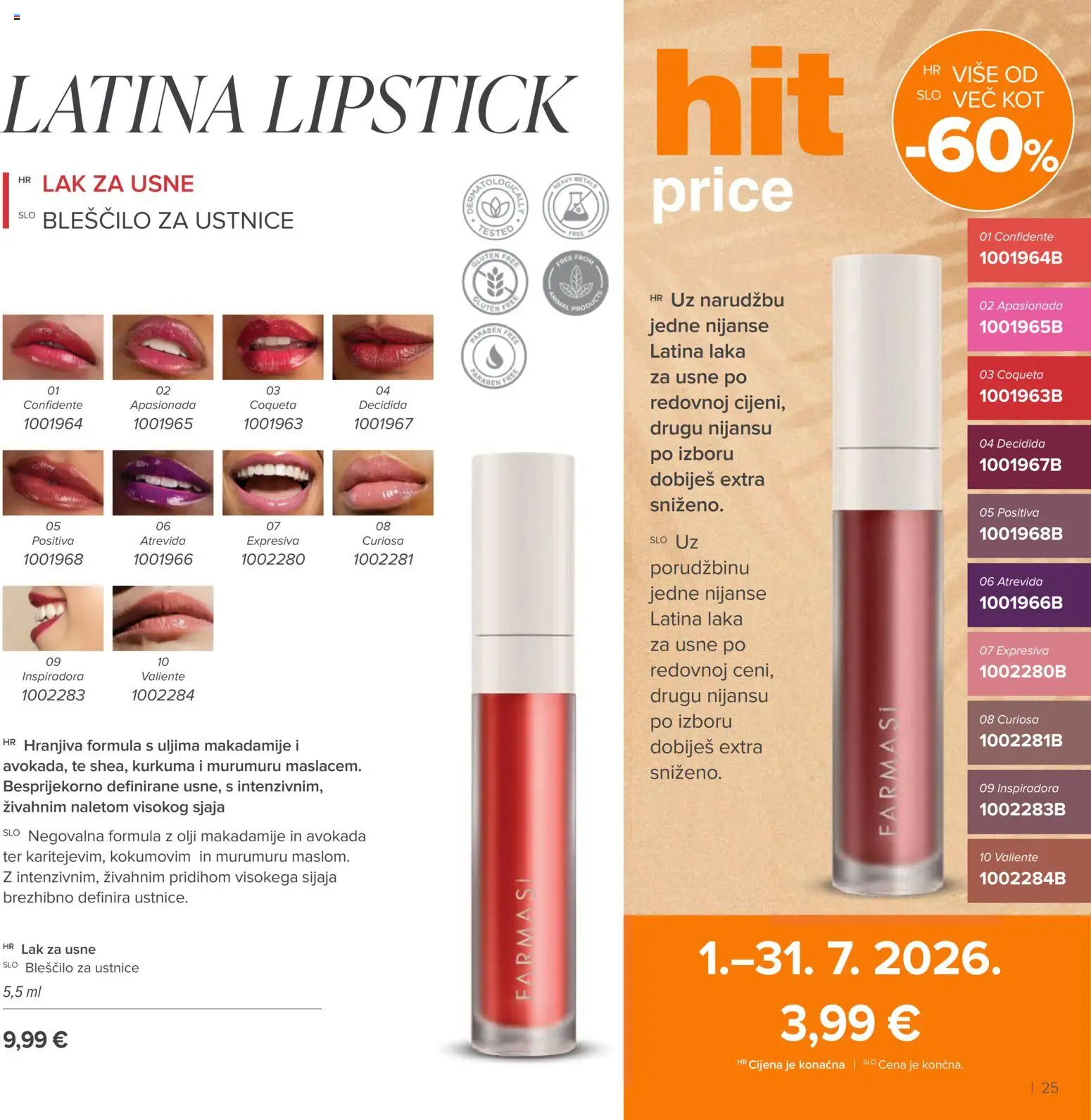 Farmasi katalog | vrijedi od 01.08.2026 | Stranica: 25