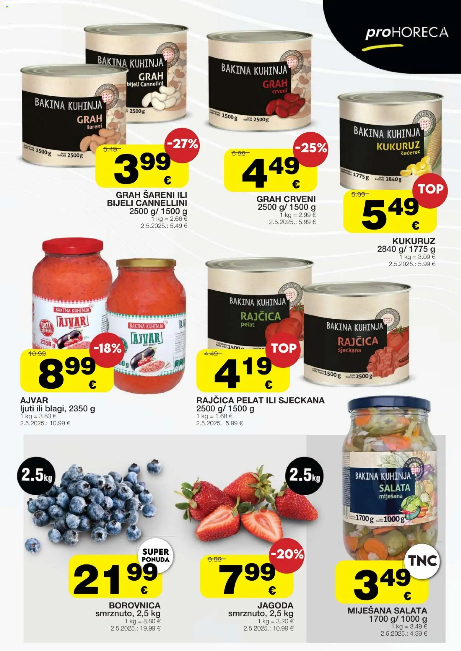 Stanić Diskont katalog | vrijedi od 05.03.2026 | Stranica: 13 | Proizvodi: Kukuruz, Grah, Ajvar, Rajčica