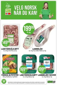 Forhåndsvisning av LAM FÅRIKÅLKJØTT, Ca. 2,3 kg, Gilde, pr. kg gyldig fra 14/09/2026 | Side: 2