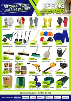 K. Carrim specials catalogue – valid from 17/08/2026 | Page: 3 | Products: Gloves, Broom, Mop, Water
