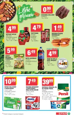 Pogląd oferty "Spar gazetka" - ważna od 29.07.2026 | Strona: 7 | Produkty: Chipsy, Karkówka, Papier toaletowy, Kiełbasa śląska