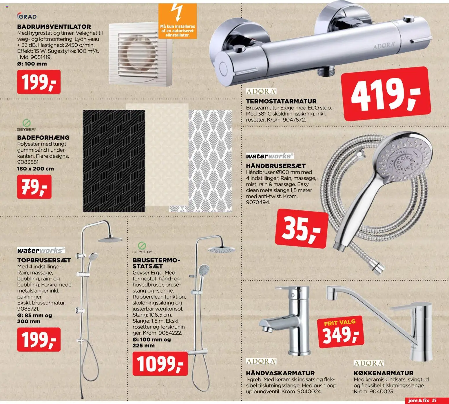 Jem & fix tilbudsavis – gyldig fra 24.05.2026 | Side: 29 | Produkter: Badeforhæng