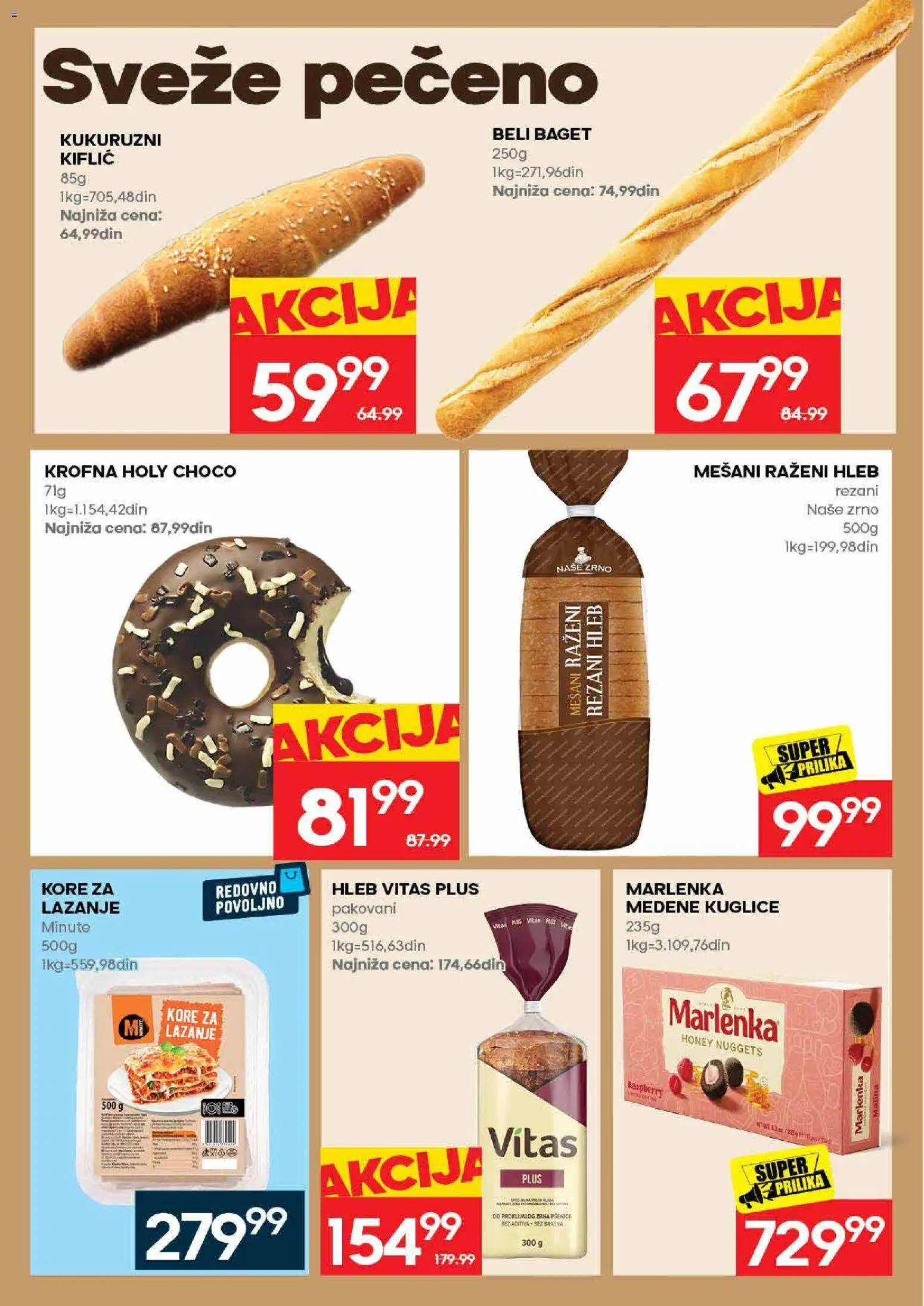 Mercator katalog - važi od 25.06.2026 | Strana: 14 | Proizvode: Rezani hleb, Baget, Lazanje, Hleb