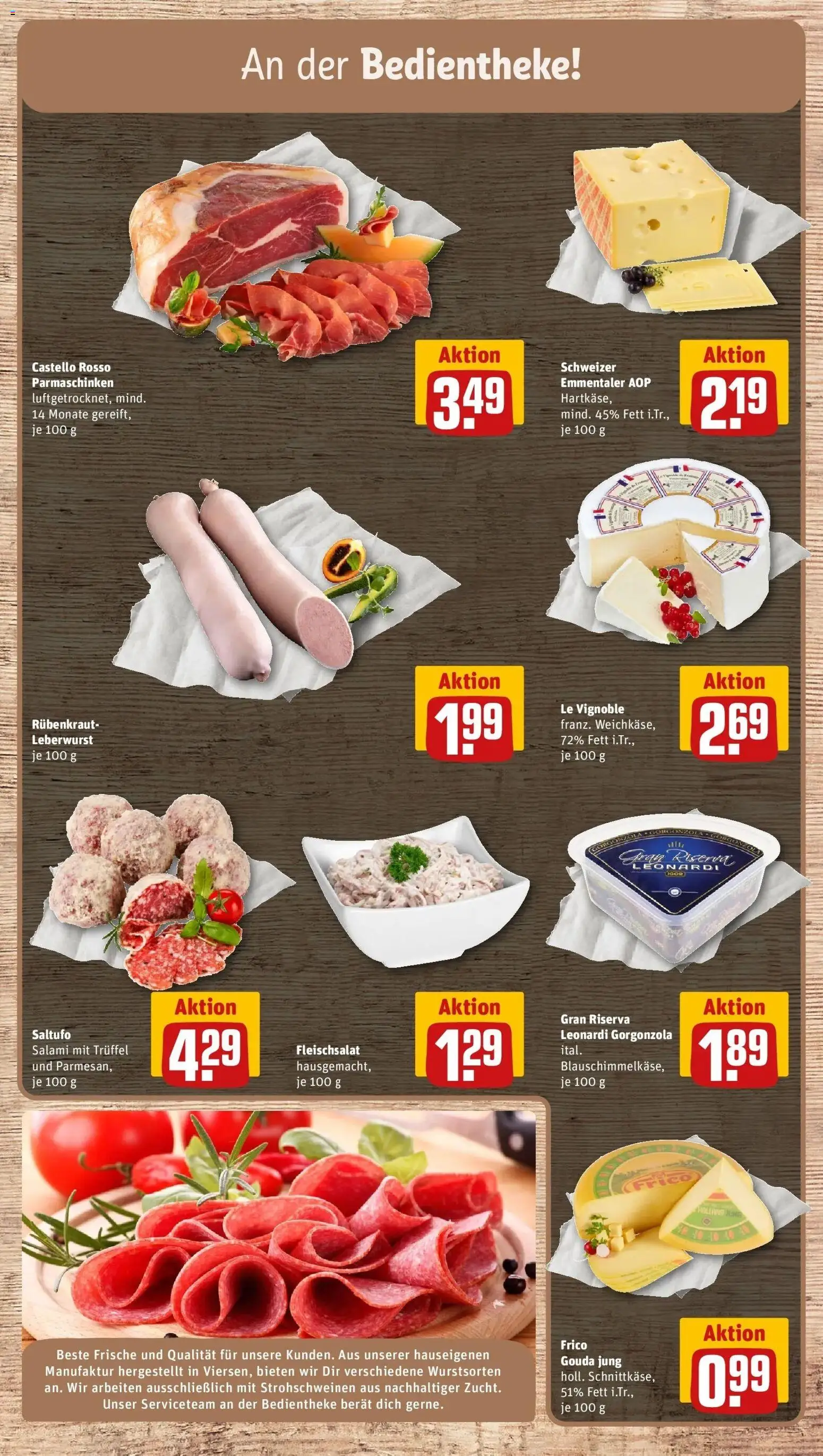REWE Prospekt ab 07.09.2026 zum Blättern » Angebote | Seite: 9 | Produkte: Gouda, Salami