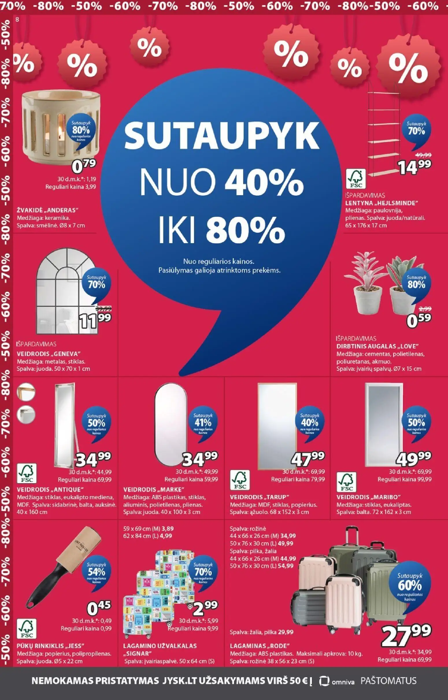 JYSK akcijos nuo 2026.07.28 | Puslapis: 8
