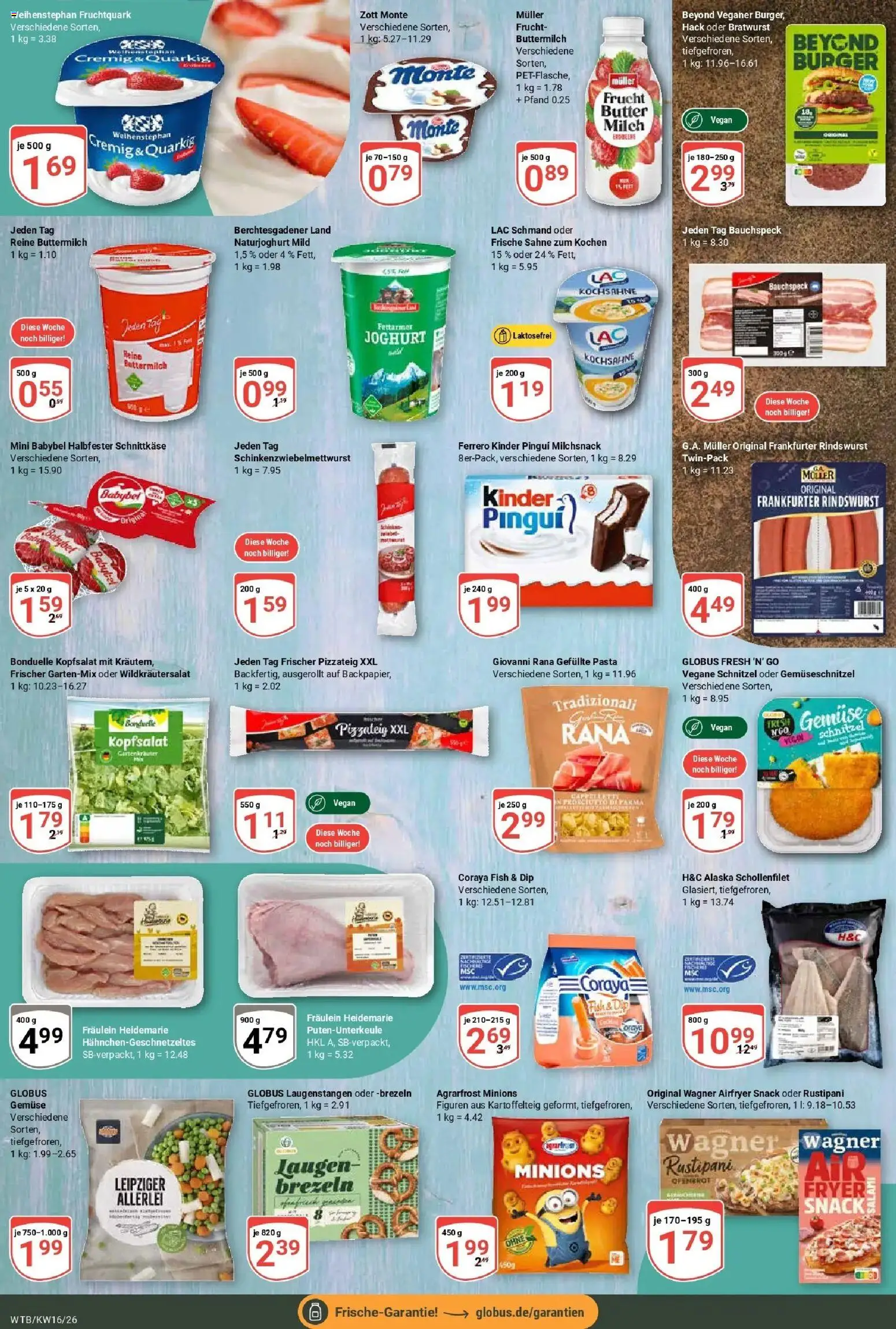 Globus Prospekt Wächtersbach	 – gültig ab 12.04.2026 | Seite: 10 | Produkte: Burger, Gemüse, Babybel, Sahne