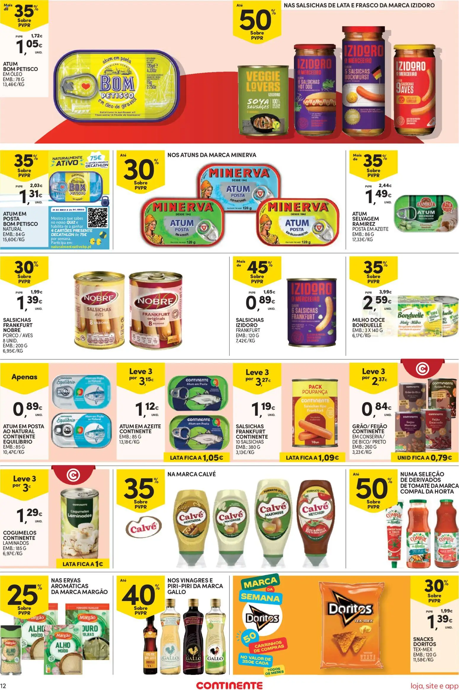 Continente Semanal Continente Bom Dia │ válido de 26.05.2026 | Página: 12 | Produtos: Azeite, Óleo, Tomate, Ketchup