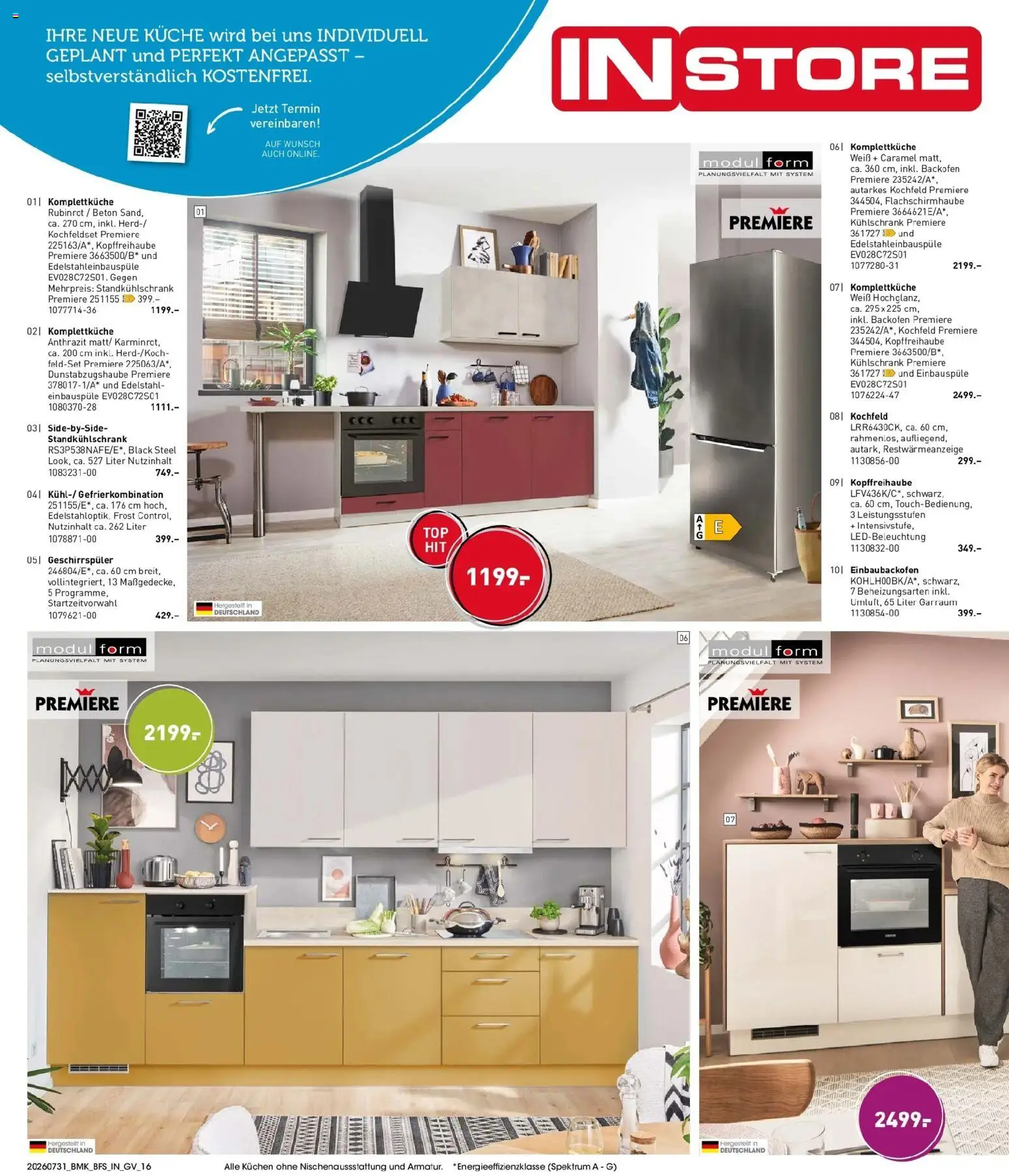 Möbel Martin Happy Days – gültig ab 31.07.2026 | Seite: 16 | Produkte: Geschirrspüler, Küche, Kühlschrank, Kochfeld