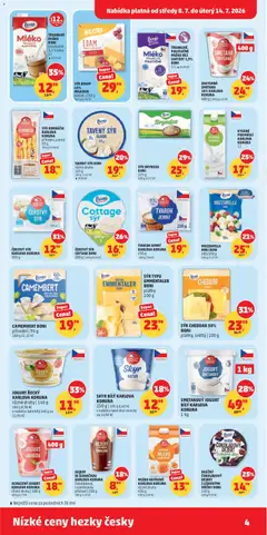 Náhled letáku SÝR EIDAM, MILKERIA blokček, 250 g od 08.07.2026 | Strana: 4