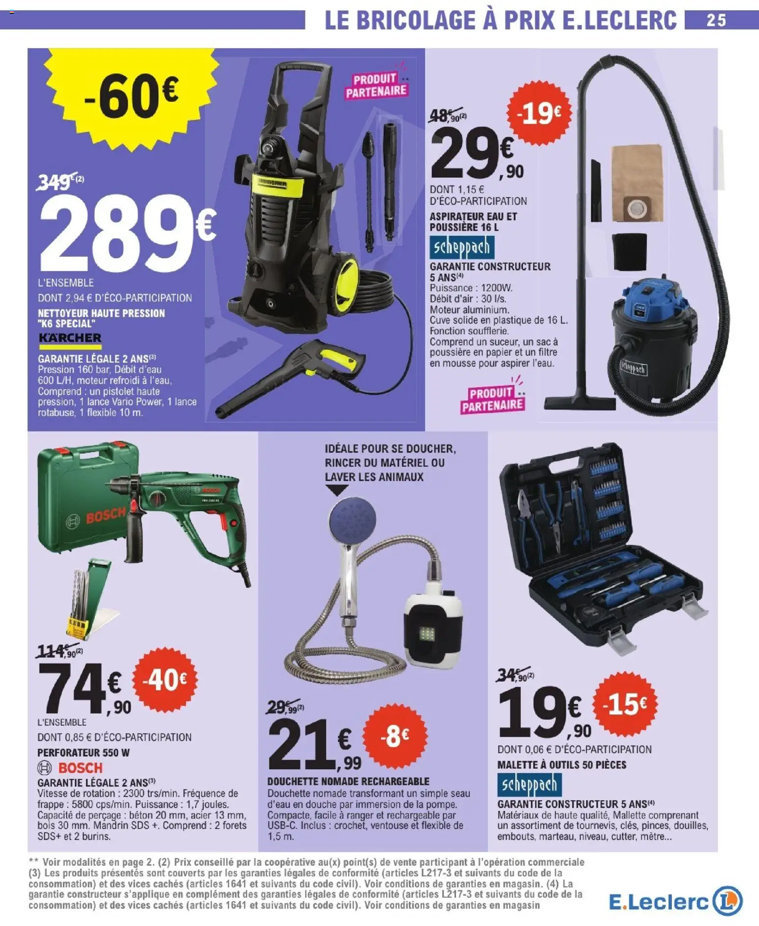{H1} | Page: 25 | Produits: Aspirateur, Nettoyeur haute pression, Mètre, Aspirateur eau et poussière