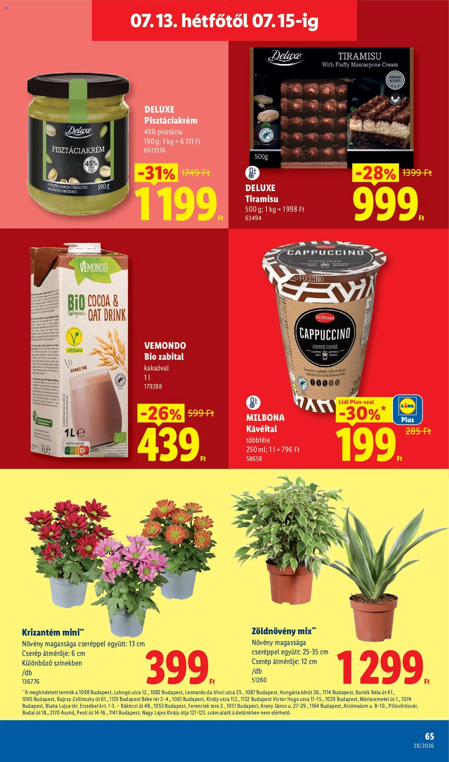 Lidl akciós ujság - amely érvényes a következő dátumtól: 2026.07.09. | Oldal: 65