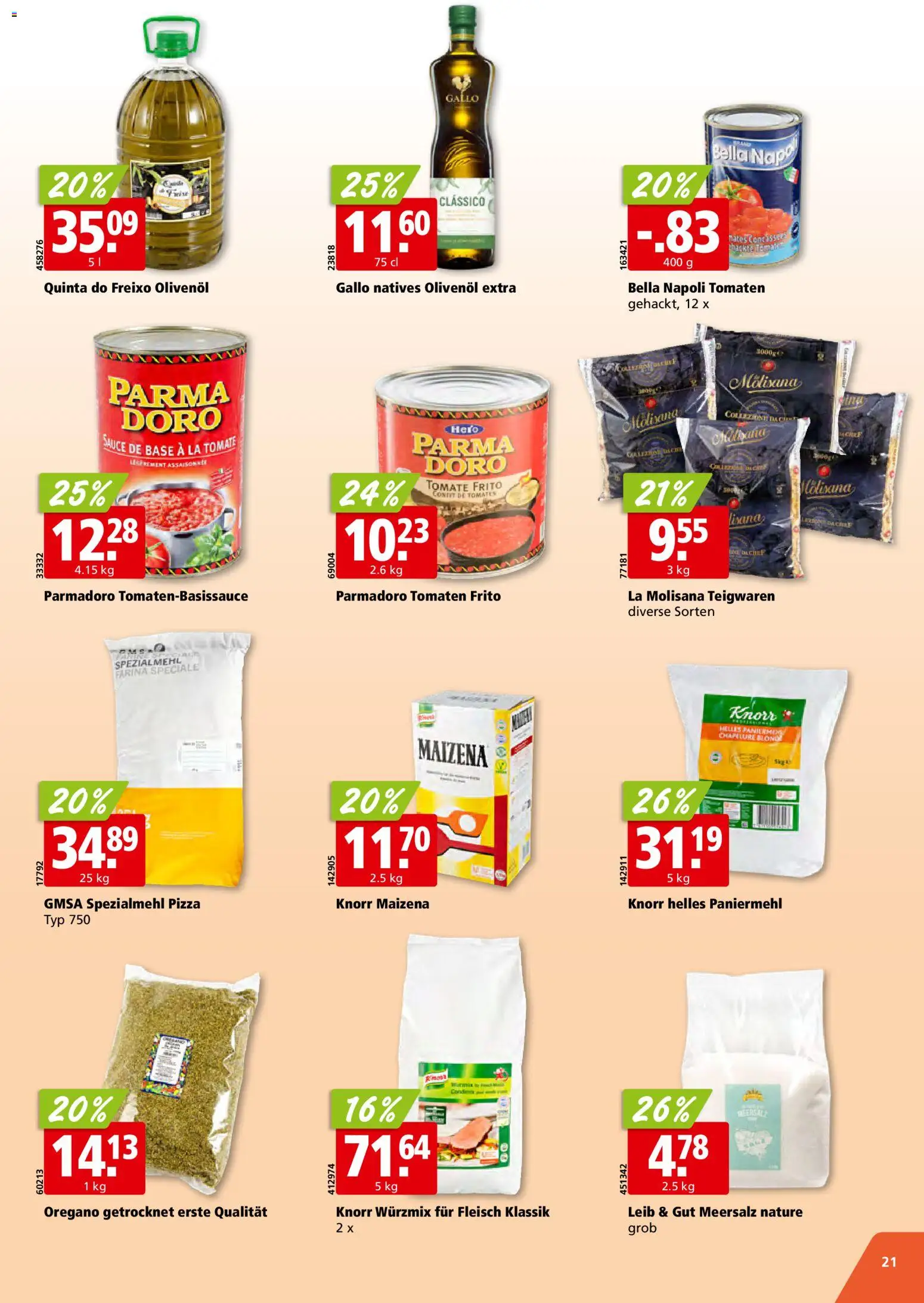 Aligro aktionen Chavannes, Matran, Genf, Sitten – gültig ab 15.06.2026 | Seite: 21 | Produkte: Teigwaren, Pizza, Tomaten
