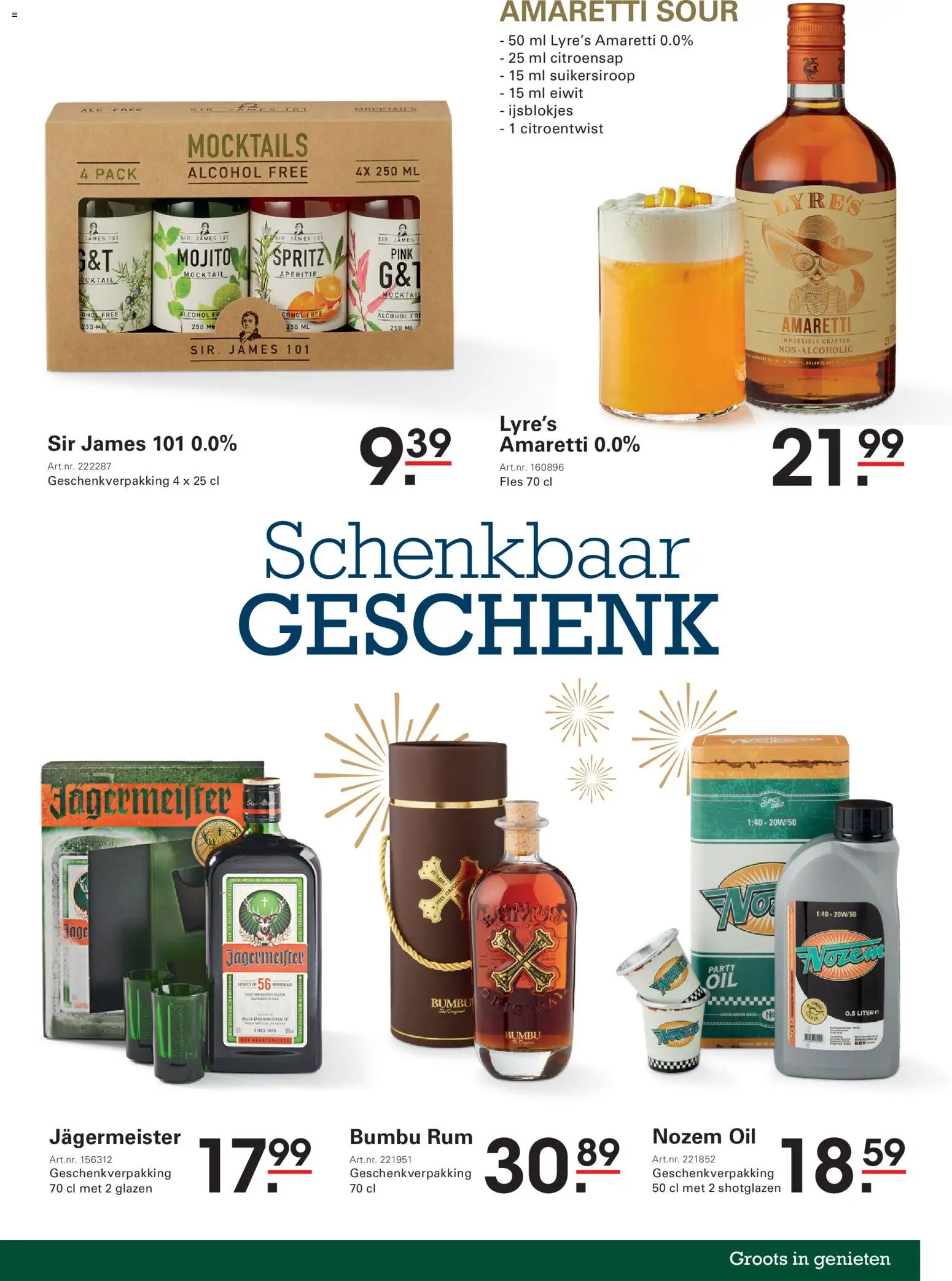 {H1} | Pagina: 15 | Producten: Jägermeister, Fles, Bumbu rum, Rum