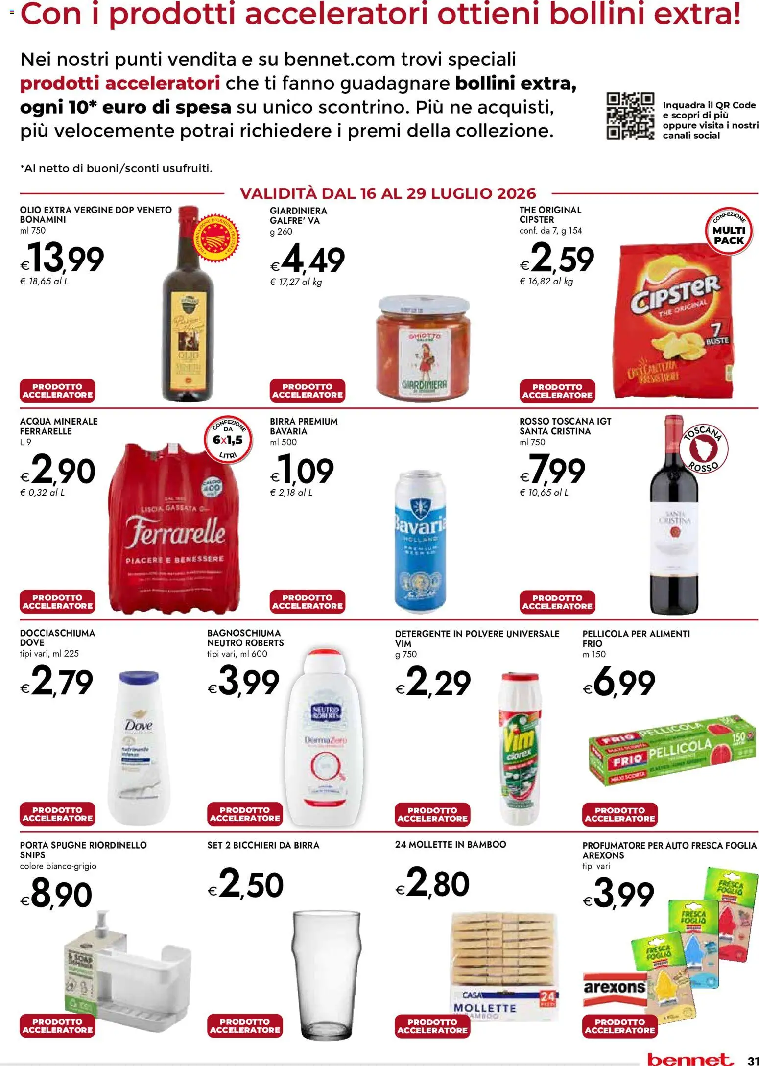 Volantino bennet del 16/07/2026 | Pagina: 31