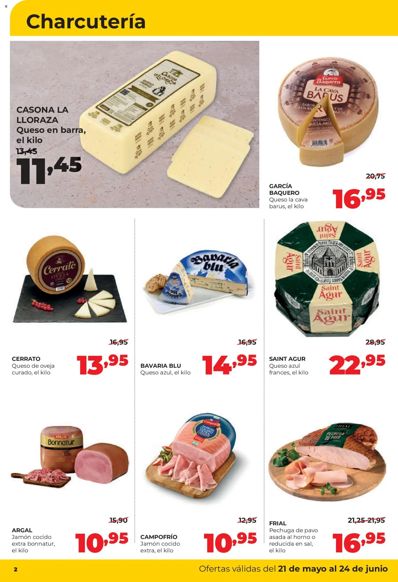 Alimerka folleto Asturias │ válido desde el 21.05.2026 | Página: 2 | Productos: Queso de oveja, Queso, Jamón, Horno