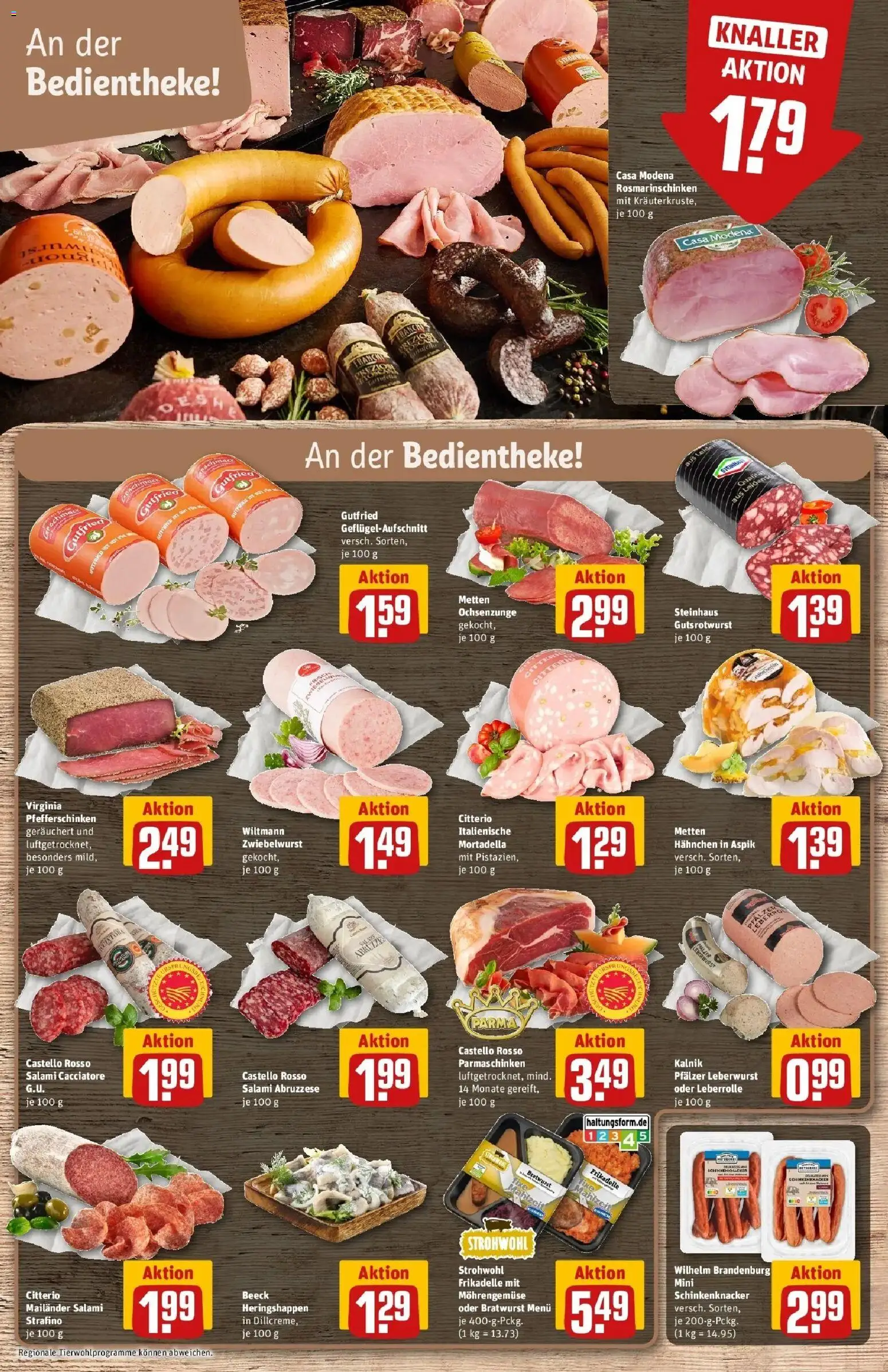 REWE Prospekt ab 05.10.2026 zum Blättern » Angebote | Seite: 12 | Produkte: Hahnchen, Bratwurst, Salami