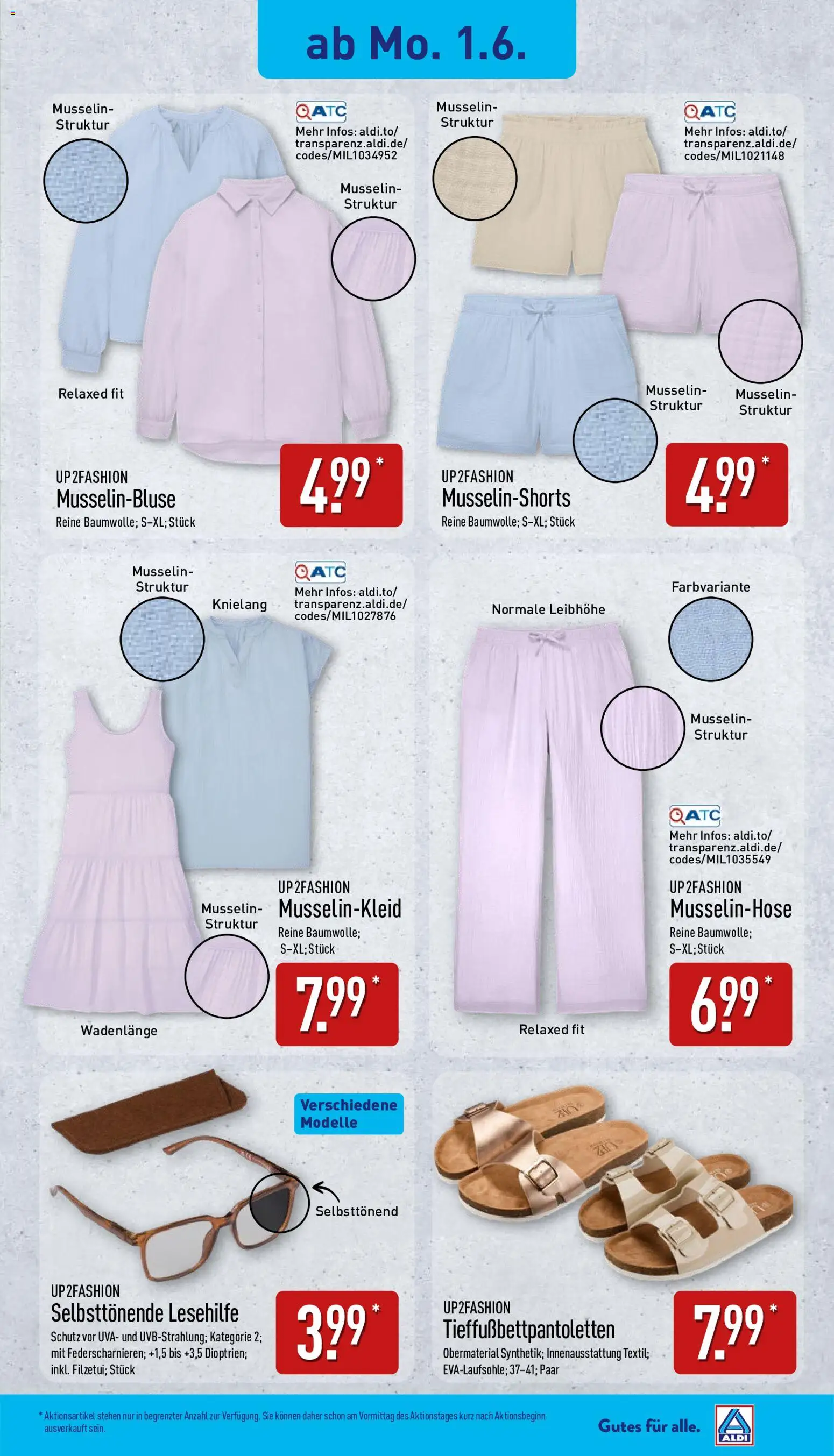 Aldi Ausblick – gültig ab 01.06.2026 | Seite: 3 | Produkte: Up2fashion