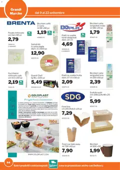 Anteprima del volantino Sogegross volantino valido a partire dal 09/09/2026 | Pagina: 64 | Prodotti: Posate, Caffè, Frutta, Guanti