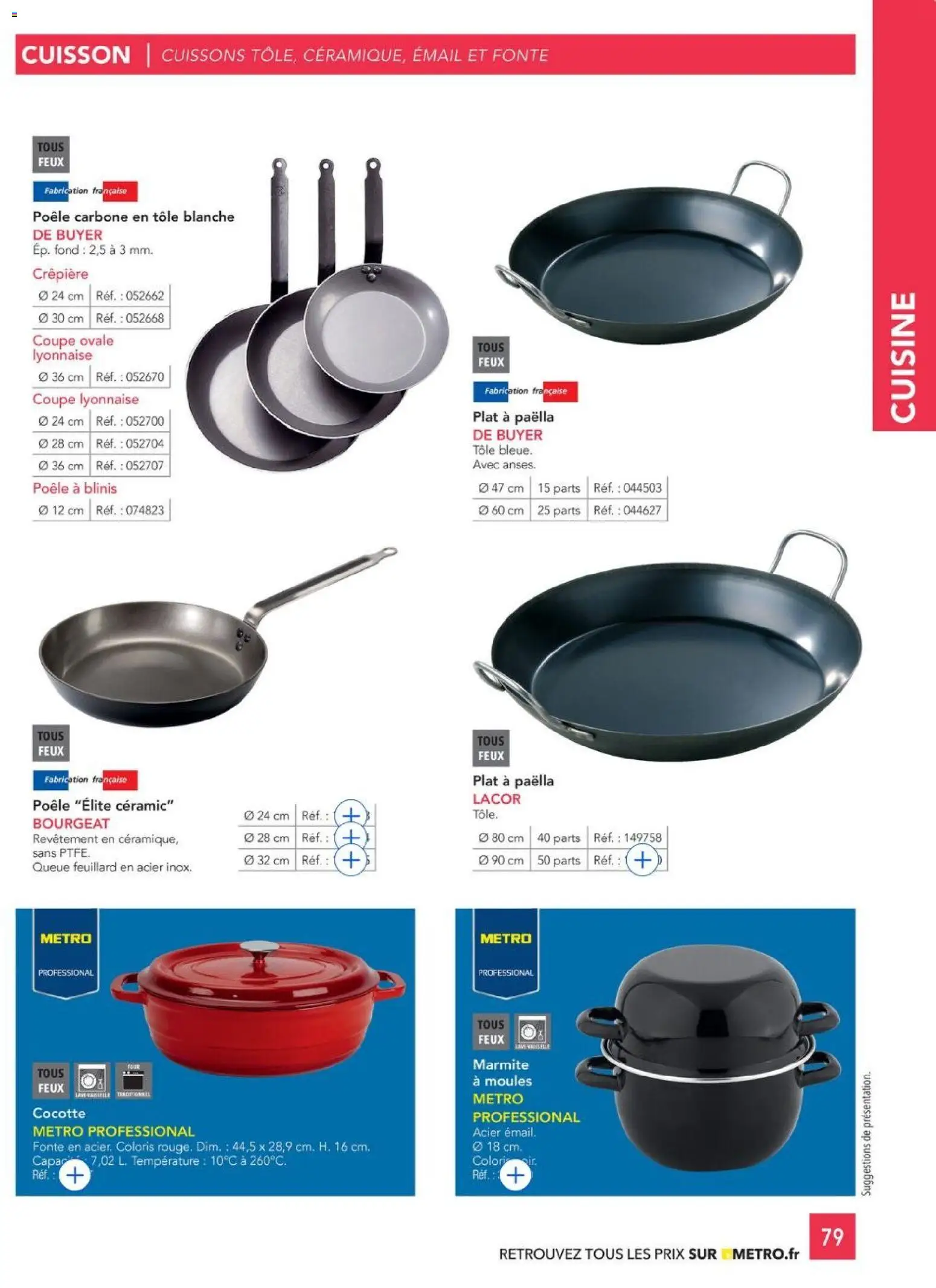 {H1} | Page: 79 | Produits: Moules, Poêle, Marmite, Crêpière