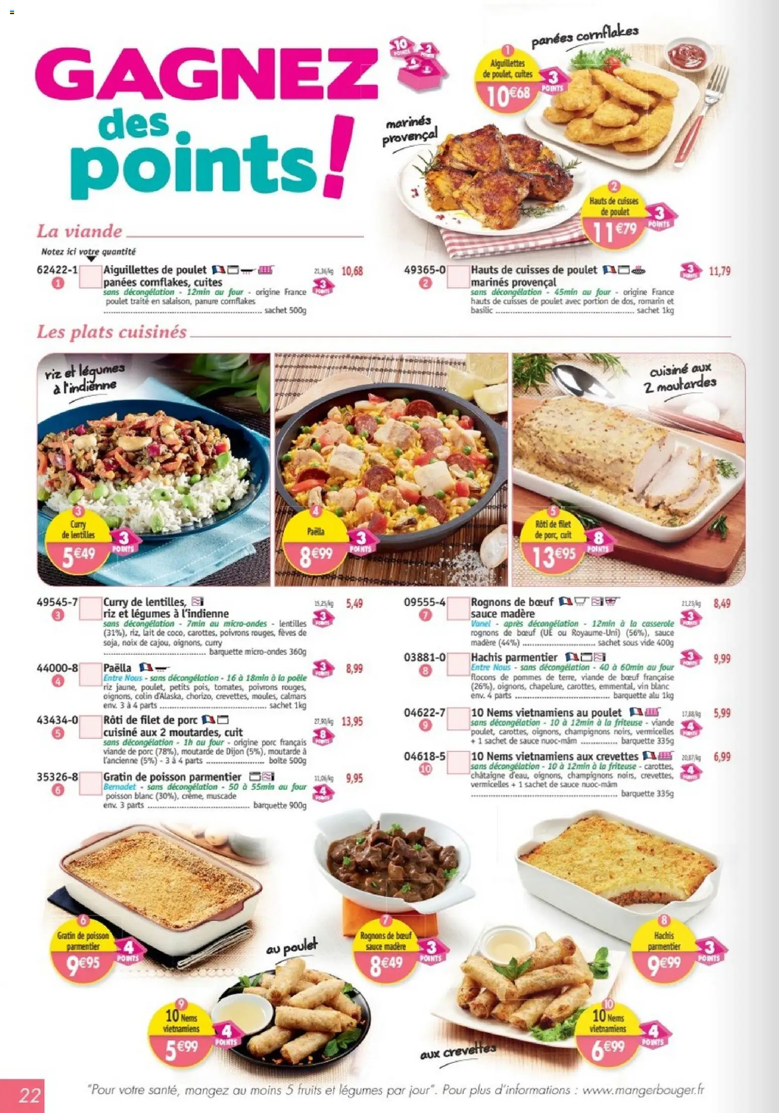 {H1} | Page: 22 | Produits: Four, Poulet, Curry, Porc