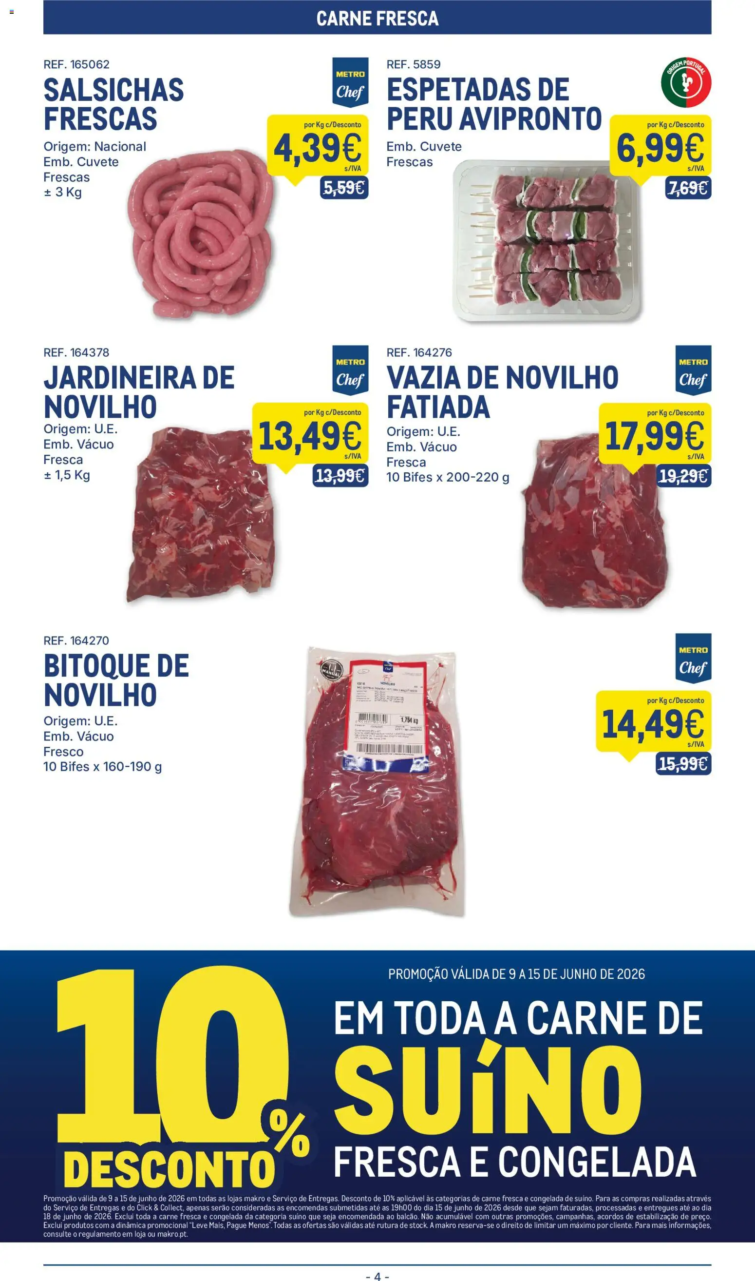 Makro folheto │ válido de 09.06.2026 | Página: 4 | Produtos: Peru, Carne