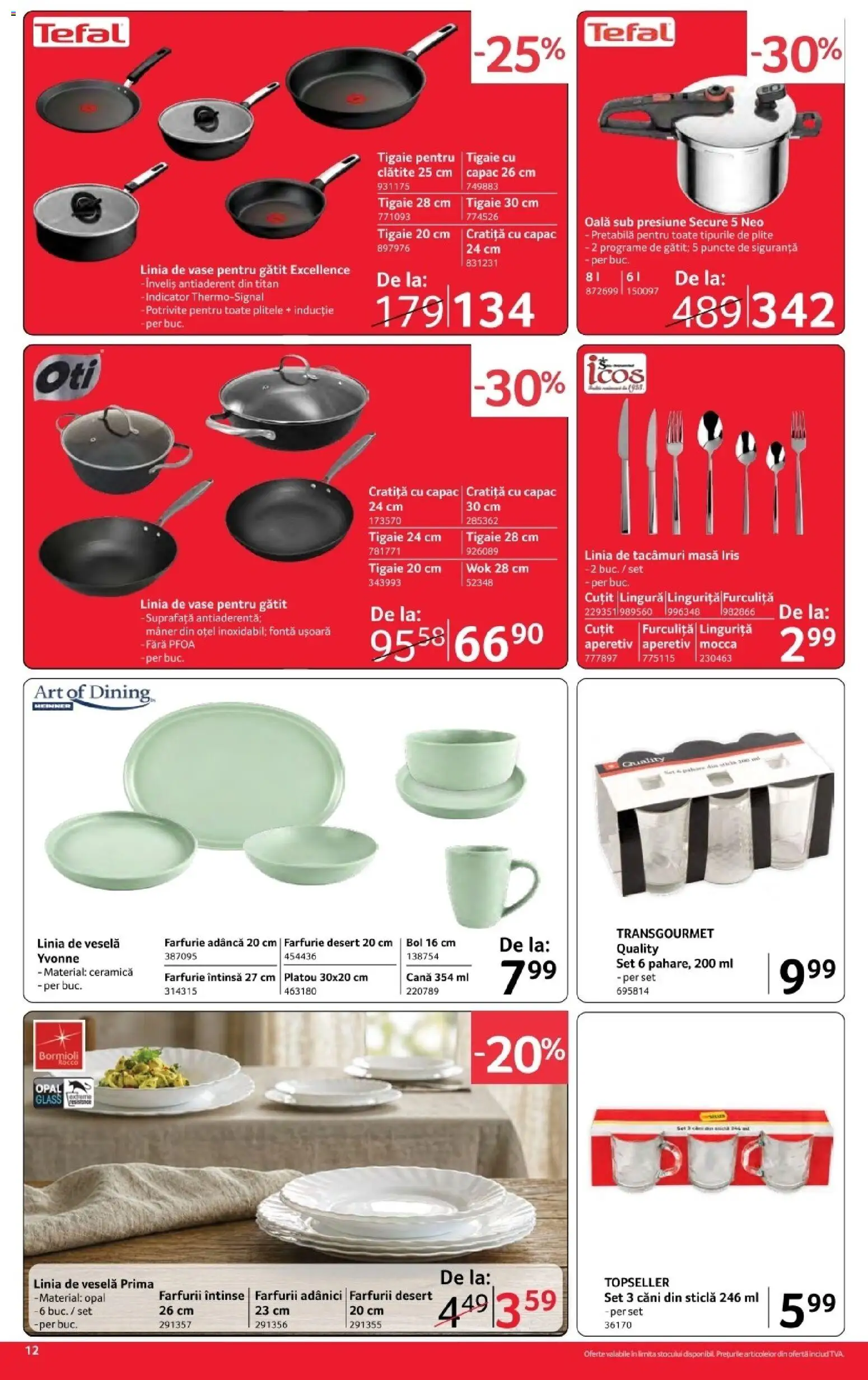 Noul catalog Selgros – valabil de la 30.10.2026 | Pagină: 12 | Produse: Cratiță, Art, Masă, Desert
