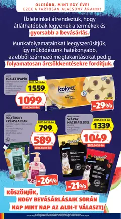 Aldi akciós újság - amely érvényes a következő dátumtól: 18.06.2026 | Oldal: 4