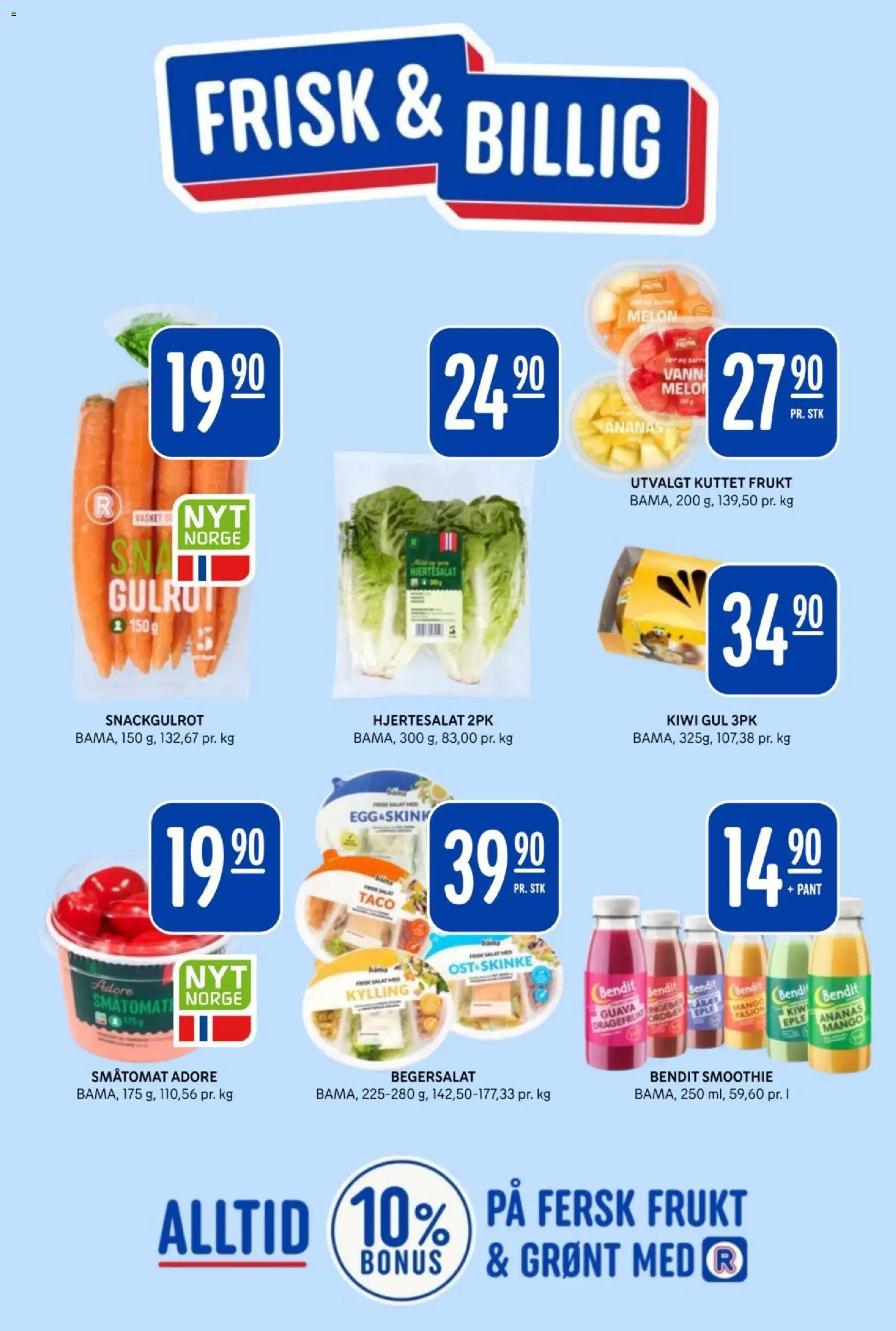 {H1} | Side: 6 | Produkter: Frukt, Salat, Smoothie, Hjertesalat